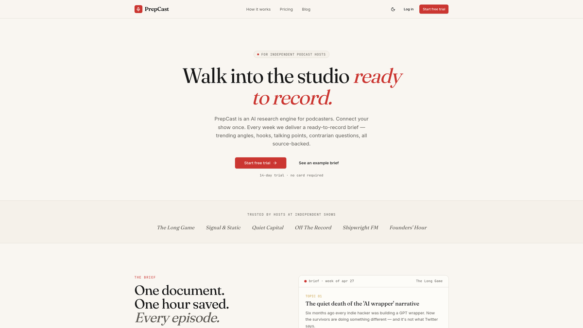 PrepCast