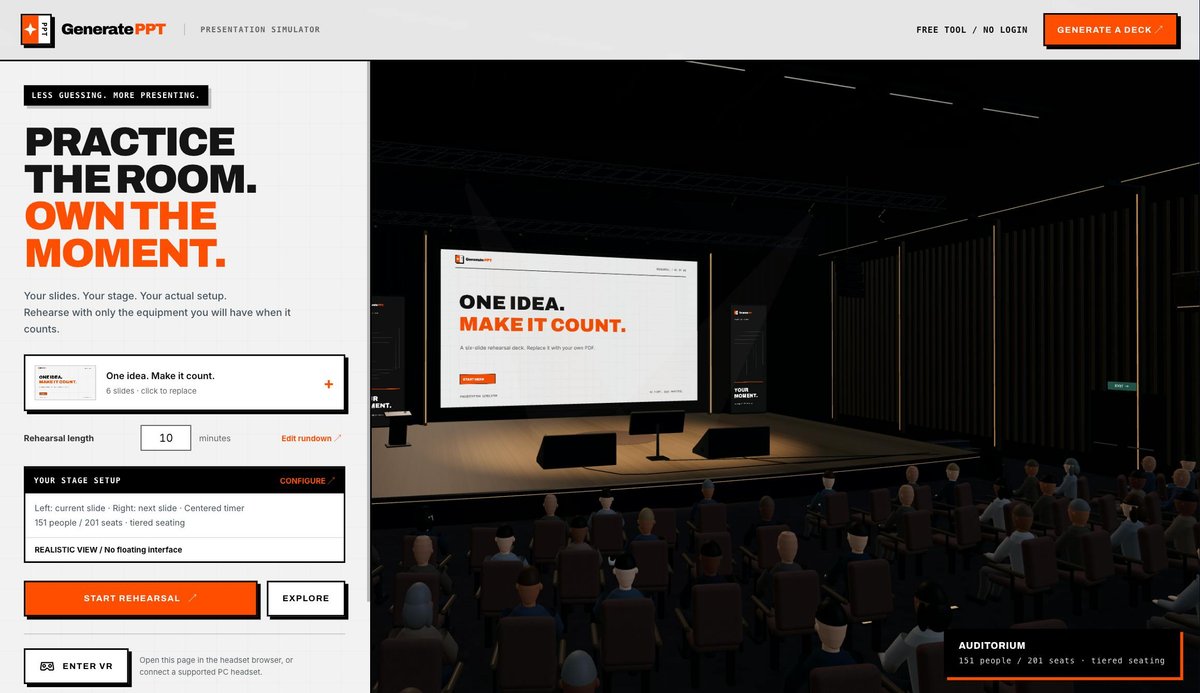 Public Speaking VR Simulator