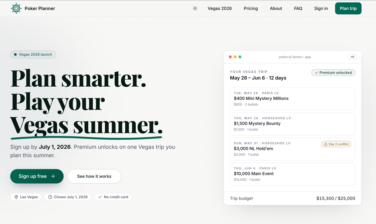 Poker Planner