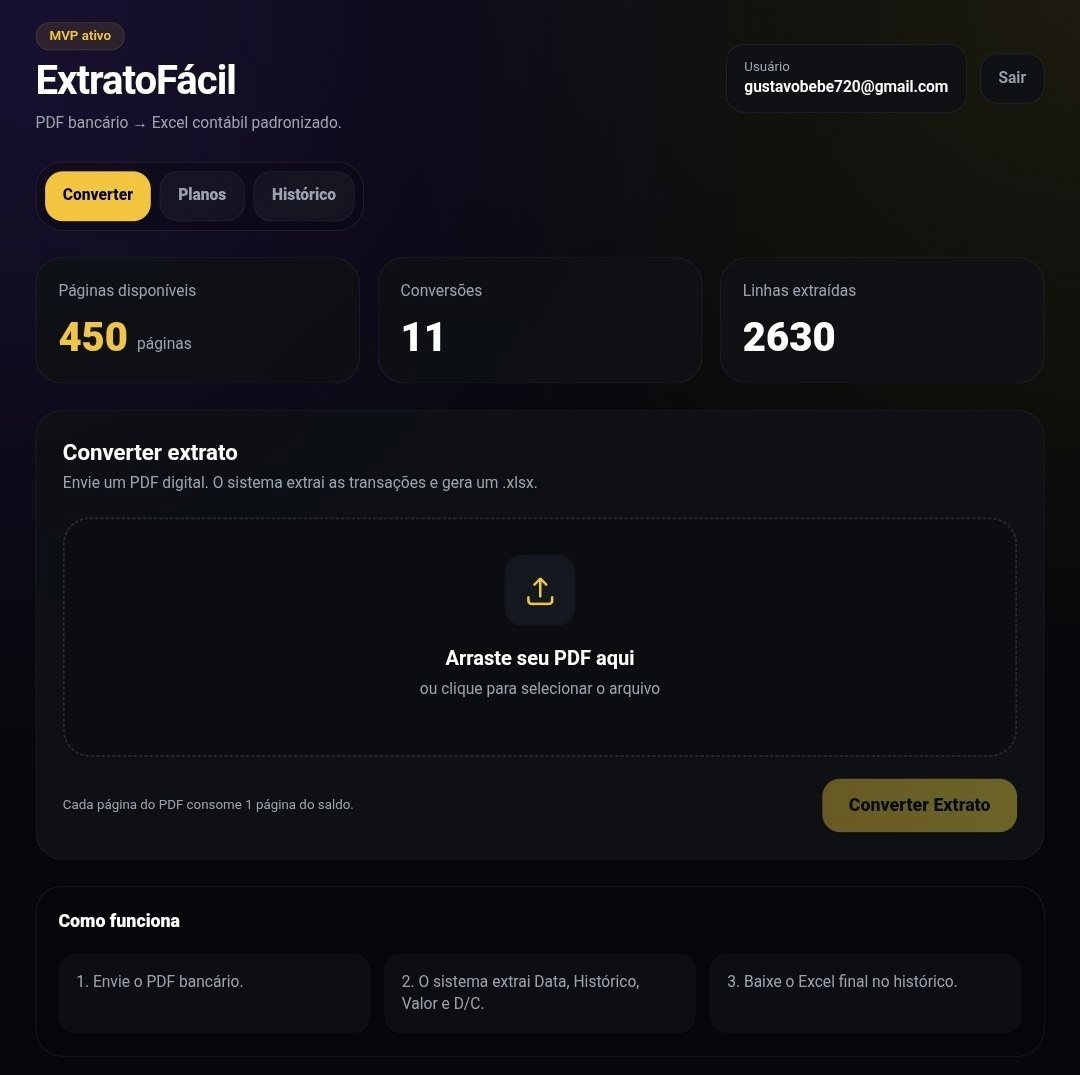 ExtratoFácil — Bank PDF to Excel