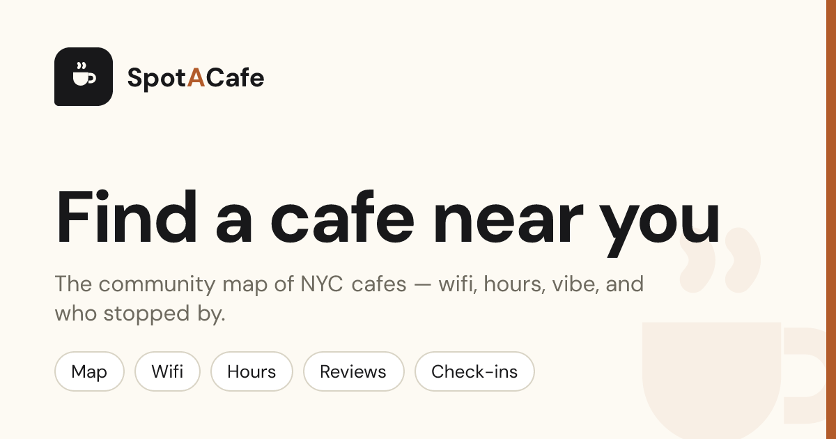 SpotACafe