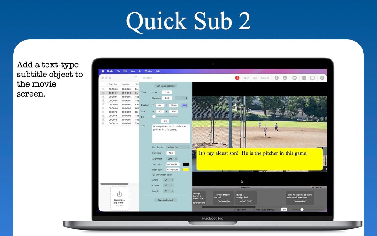 Quick Sub 2: Video Subtitling