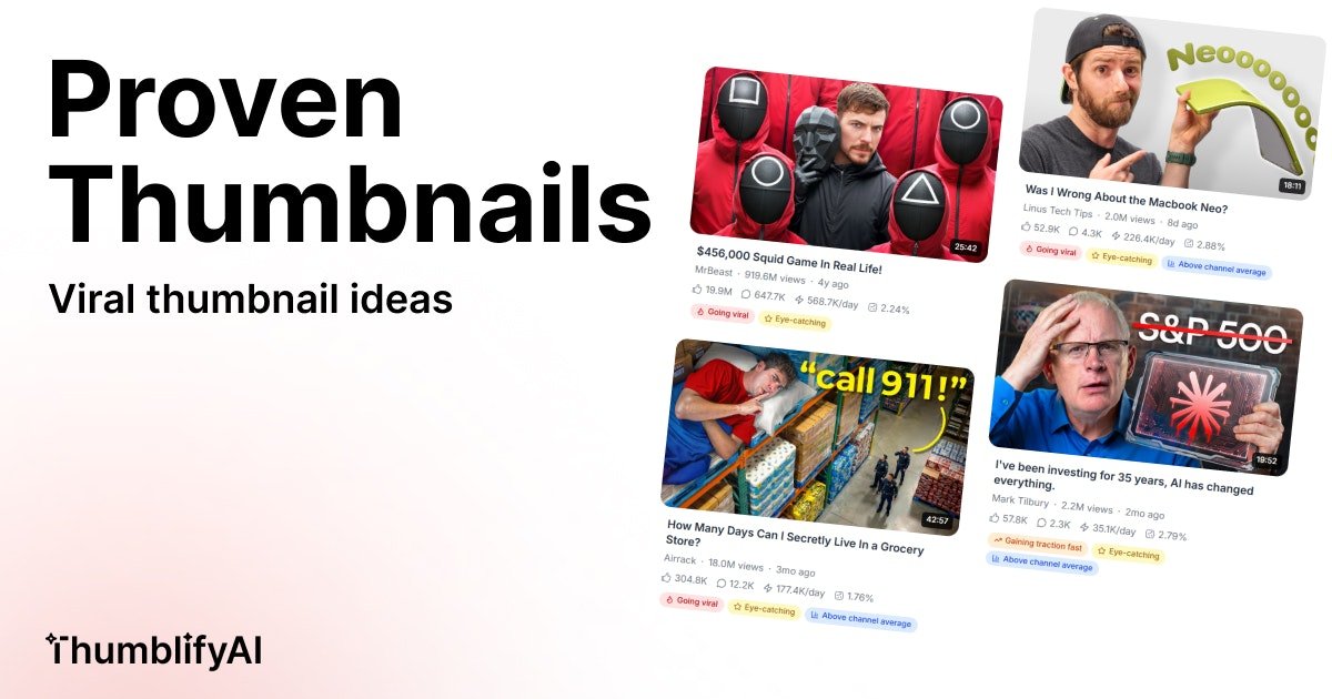 Pro Thumbnail Inspirations