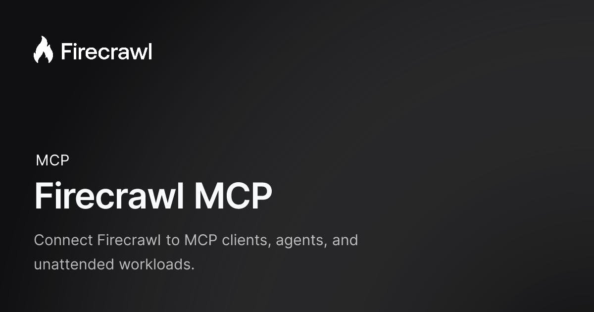 The new Firecrawl MCP