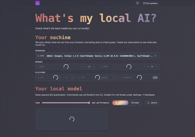What's my local ai?