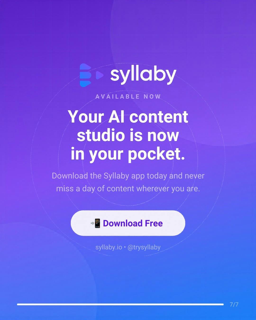 Syllaby Mobile App