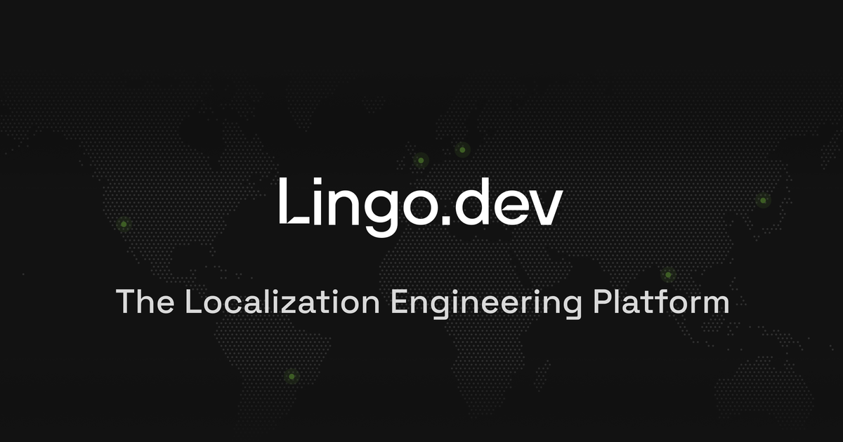 Lingo.dev v1