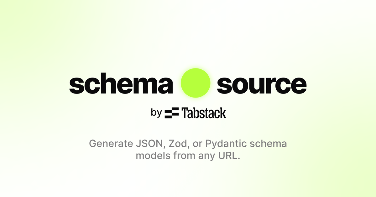 Schema Source by Tabstack
