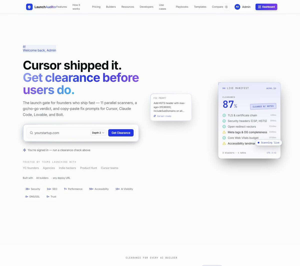 Launch Auditor