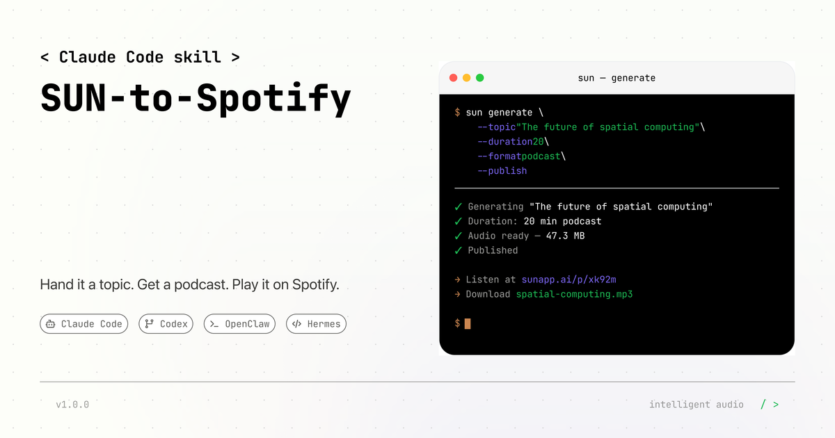 SUN-to-Spotify 