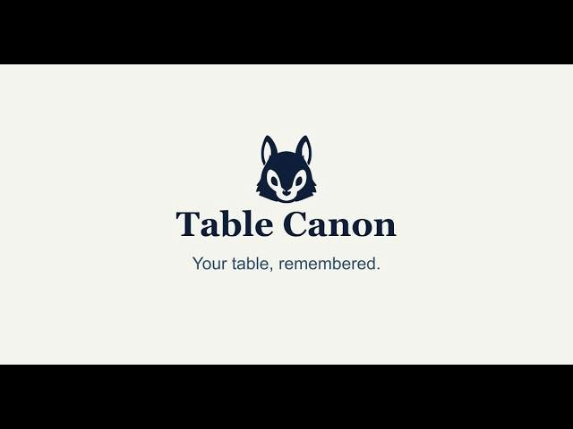 Table Canon
