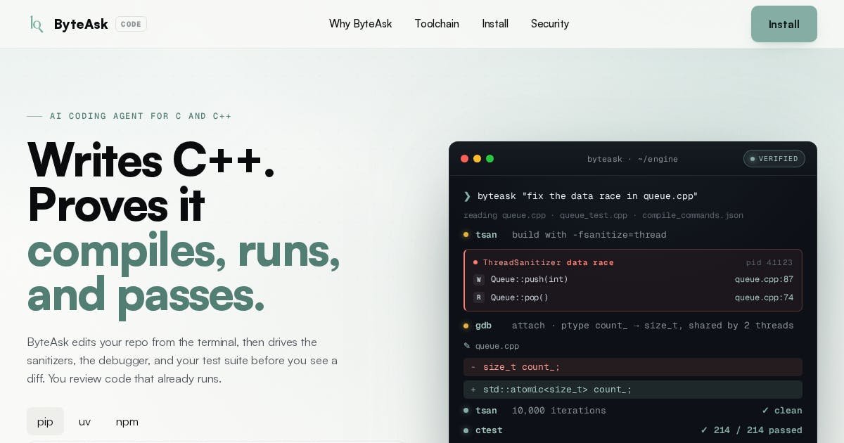Coding harness for C/C++ developers
