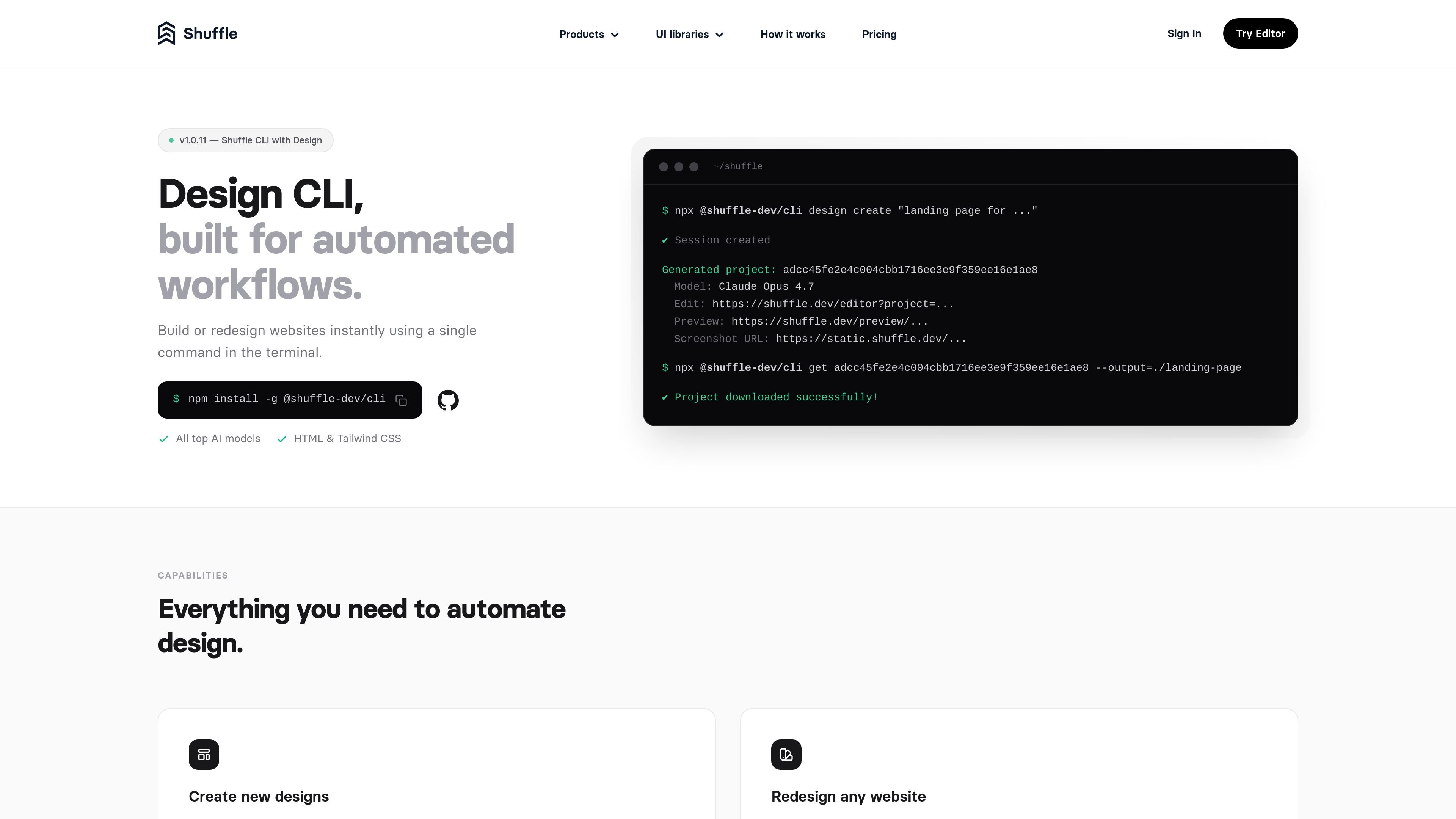 Design CLI