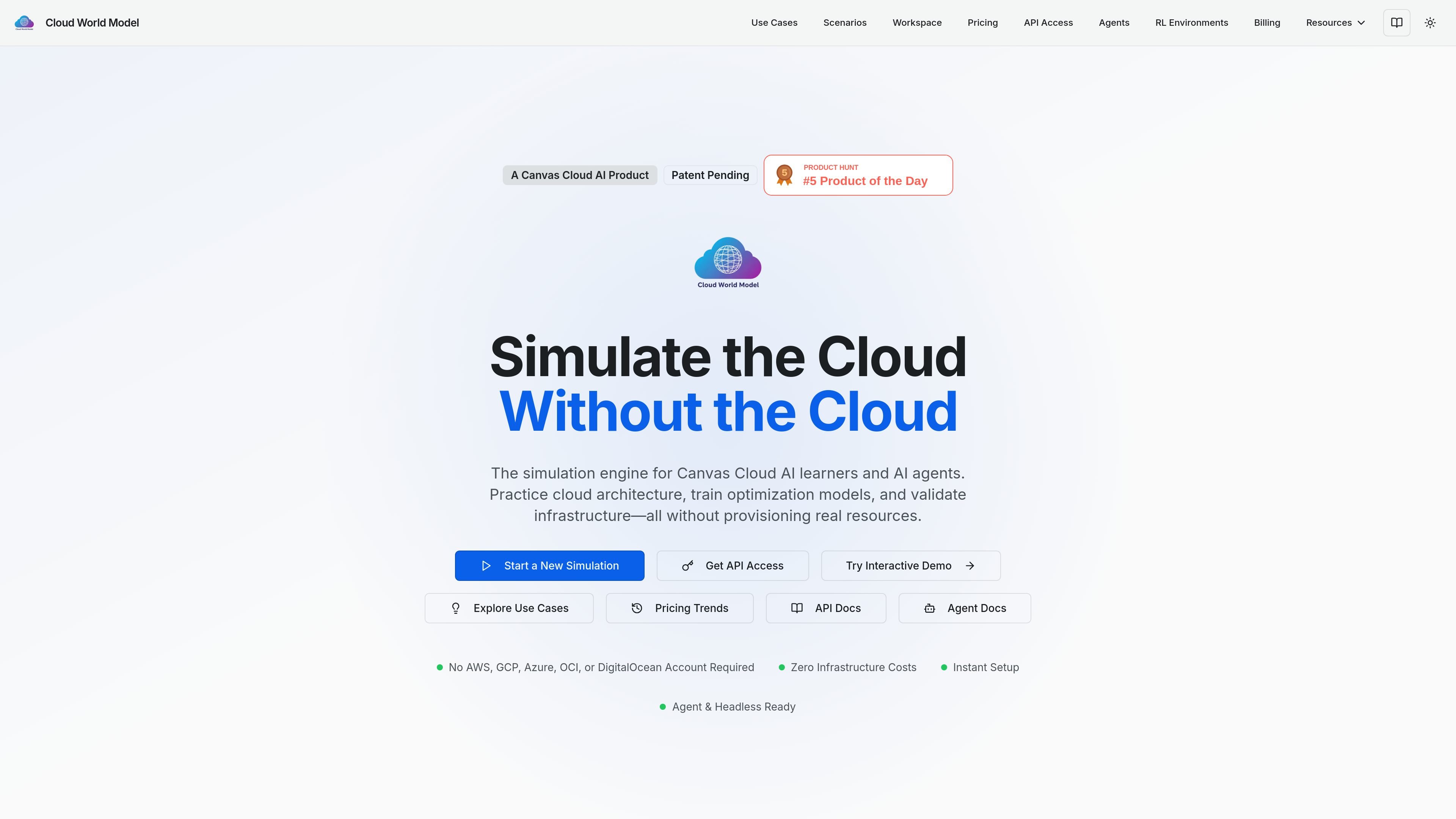 Cloud World Model AI