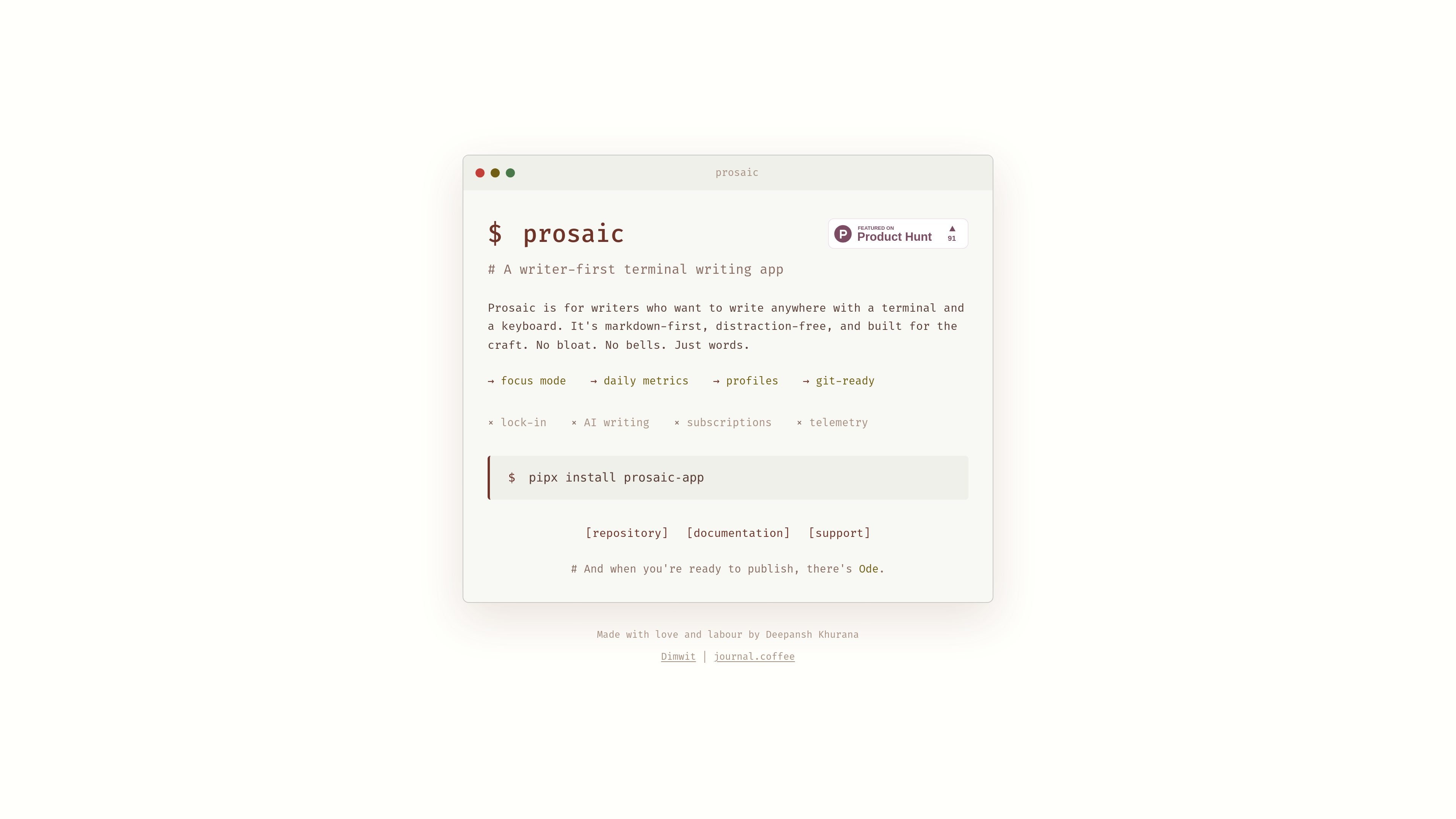 Prosaic