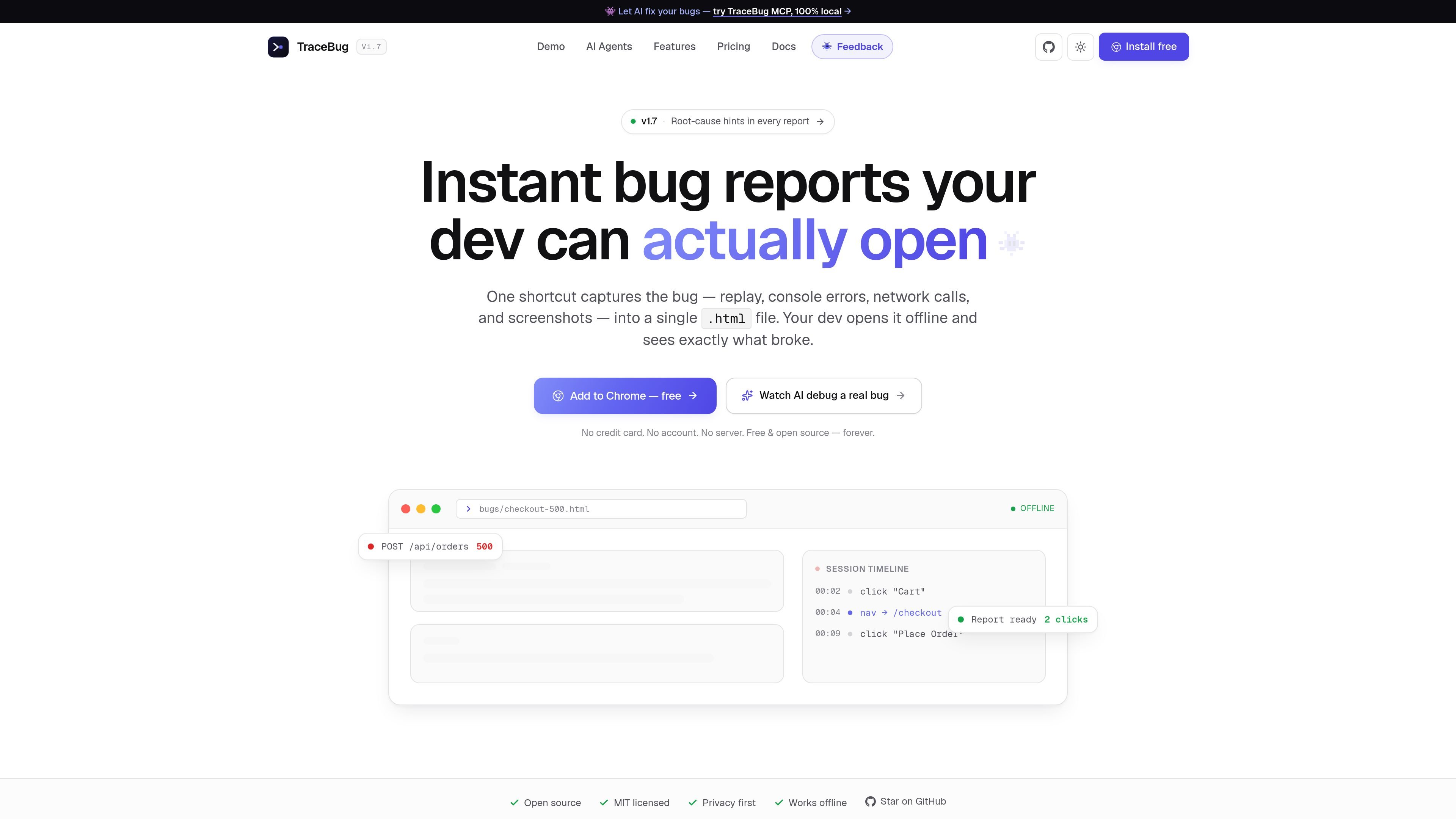 TraceBug