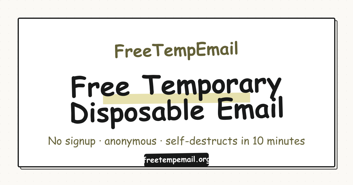 FreeTempEmail