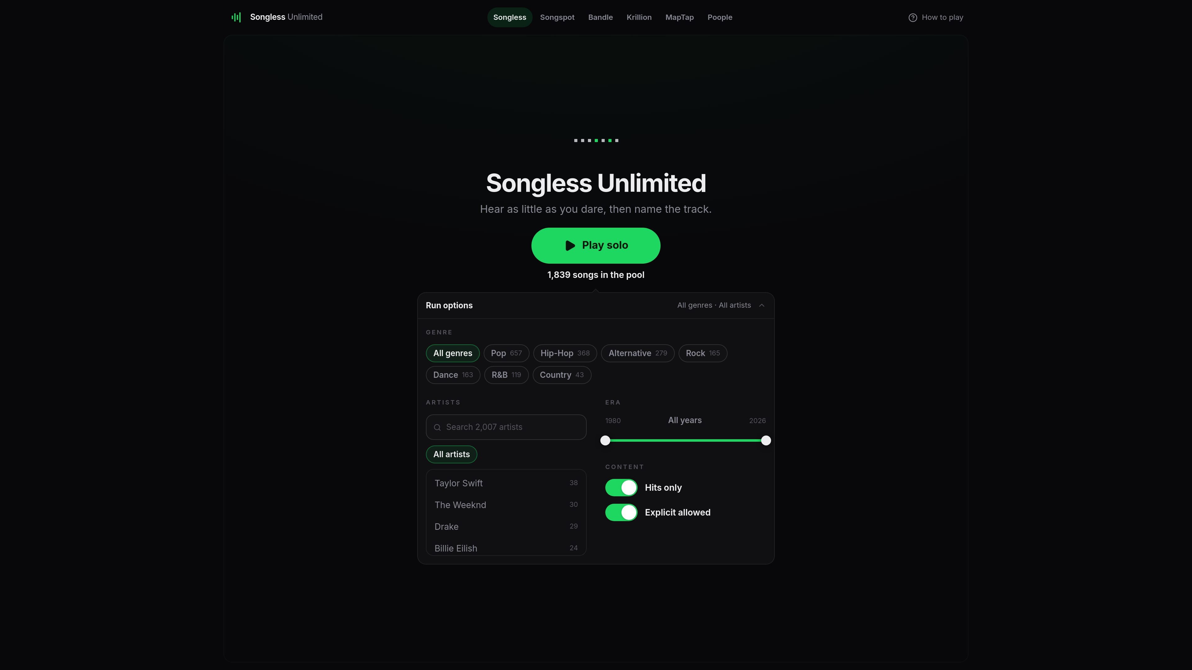 Songless Unlimited