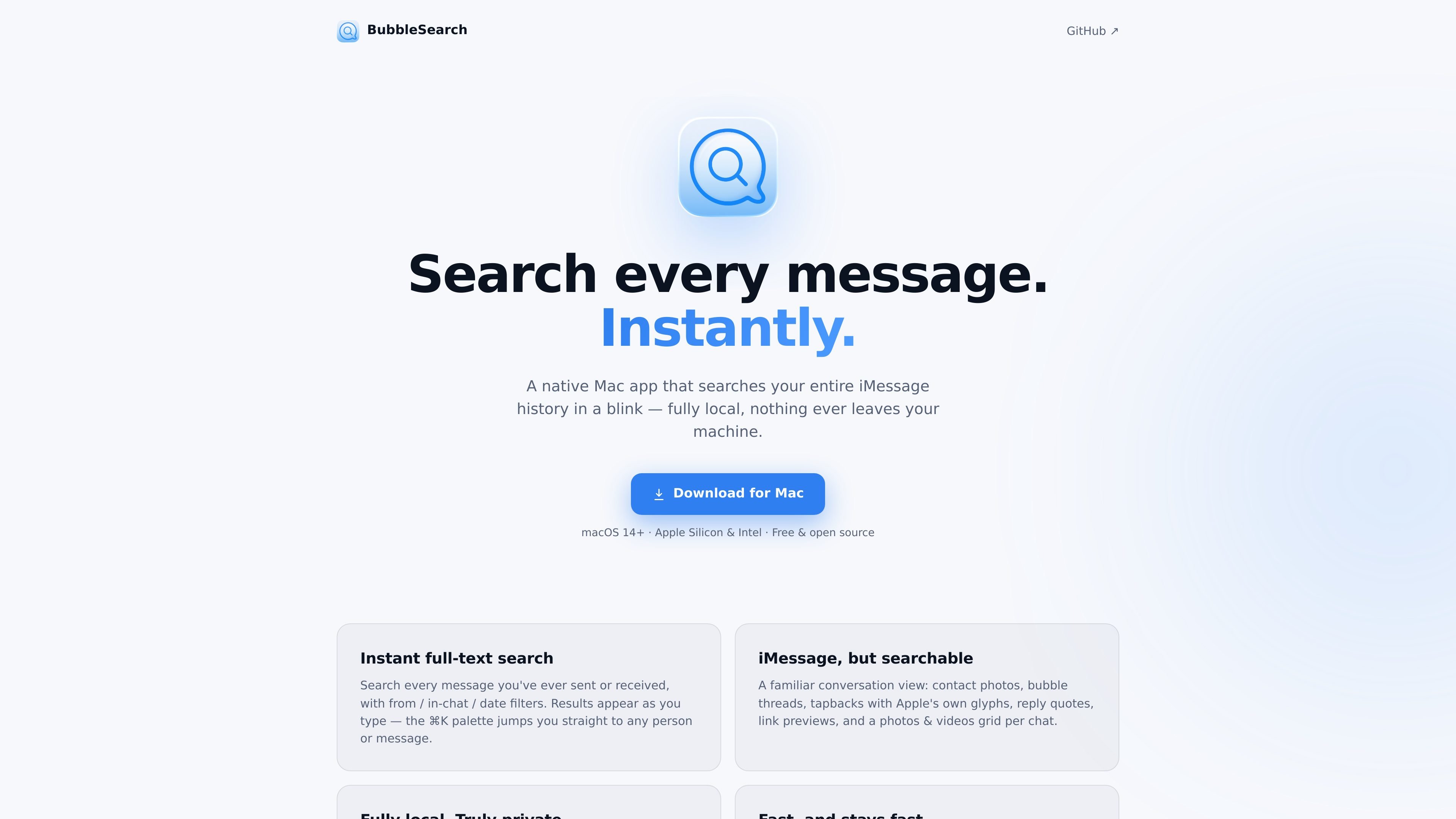BubbleSearch