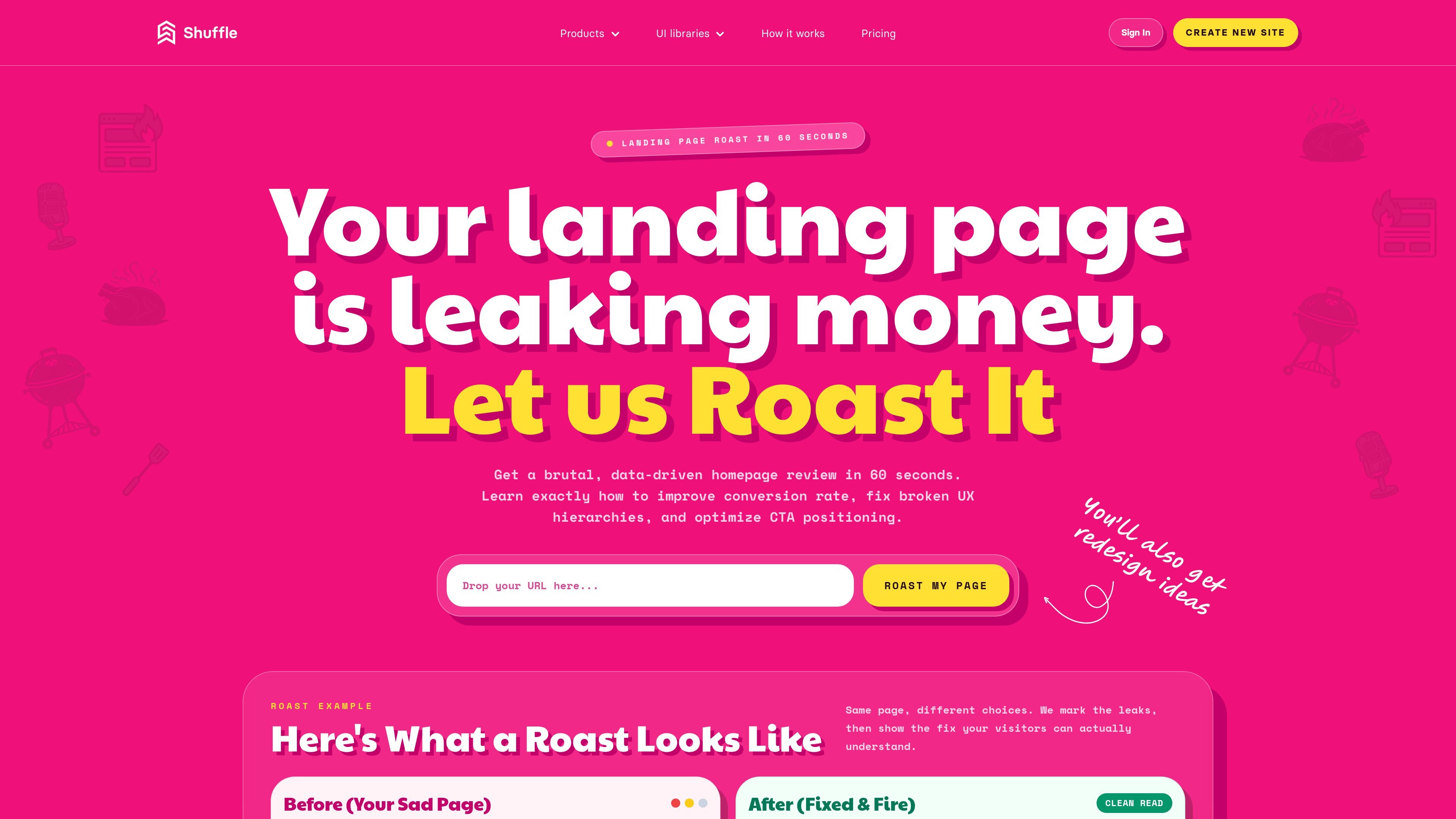 Landing Page Roast