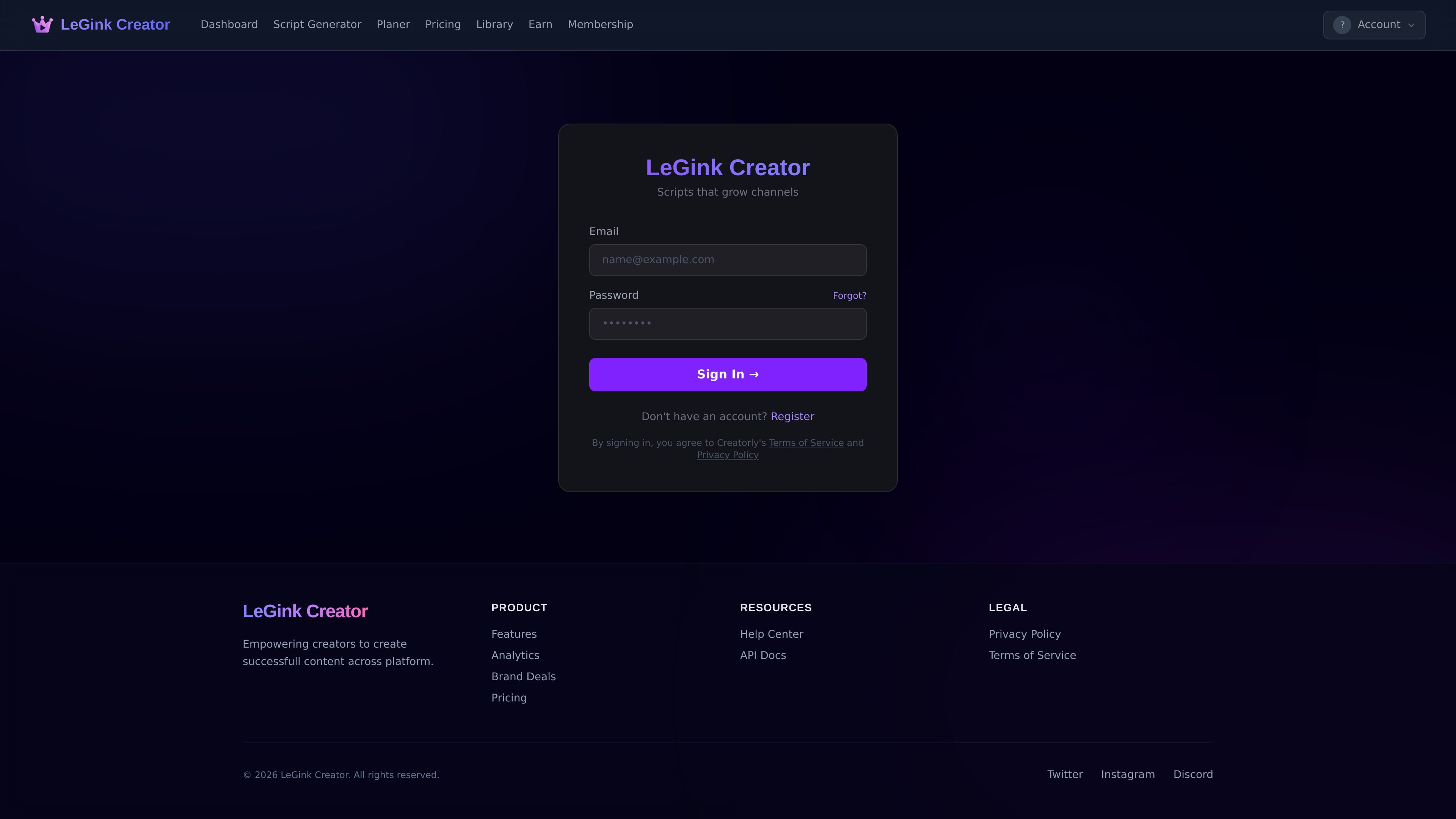LeGink Creator