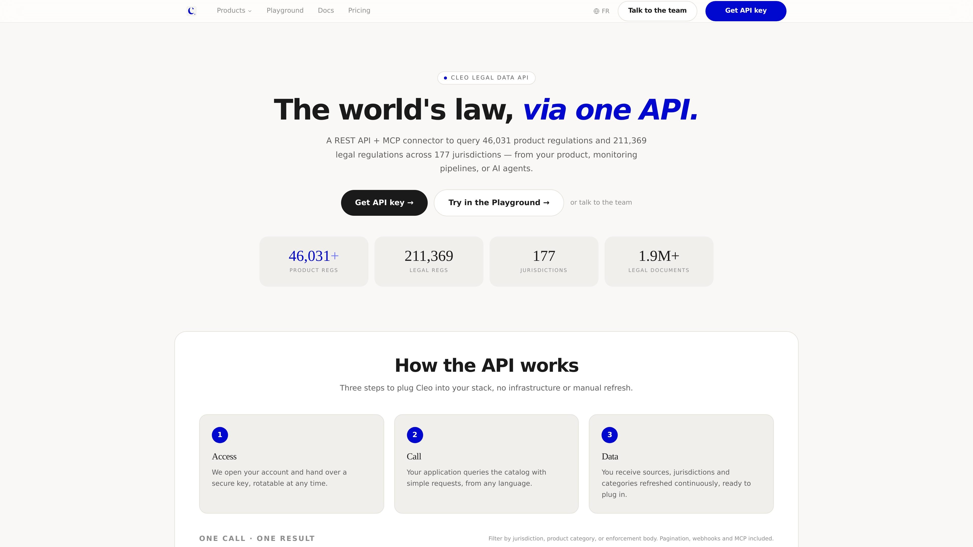 Cleo Legal Data Atlas