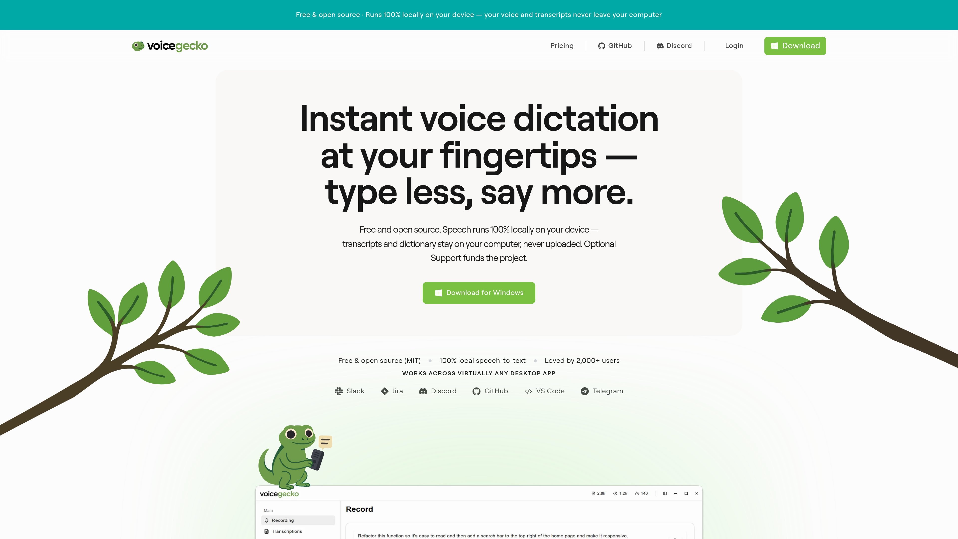 Voice Gecko
