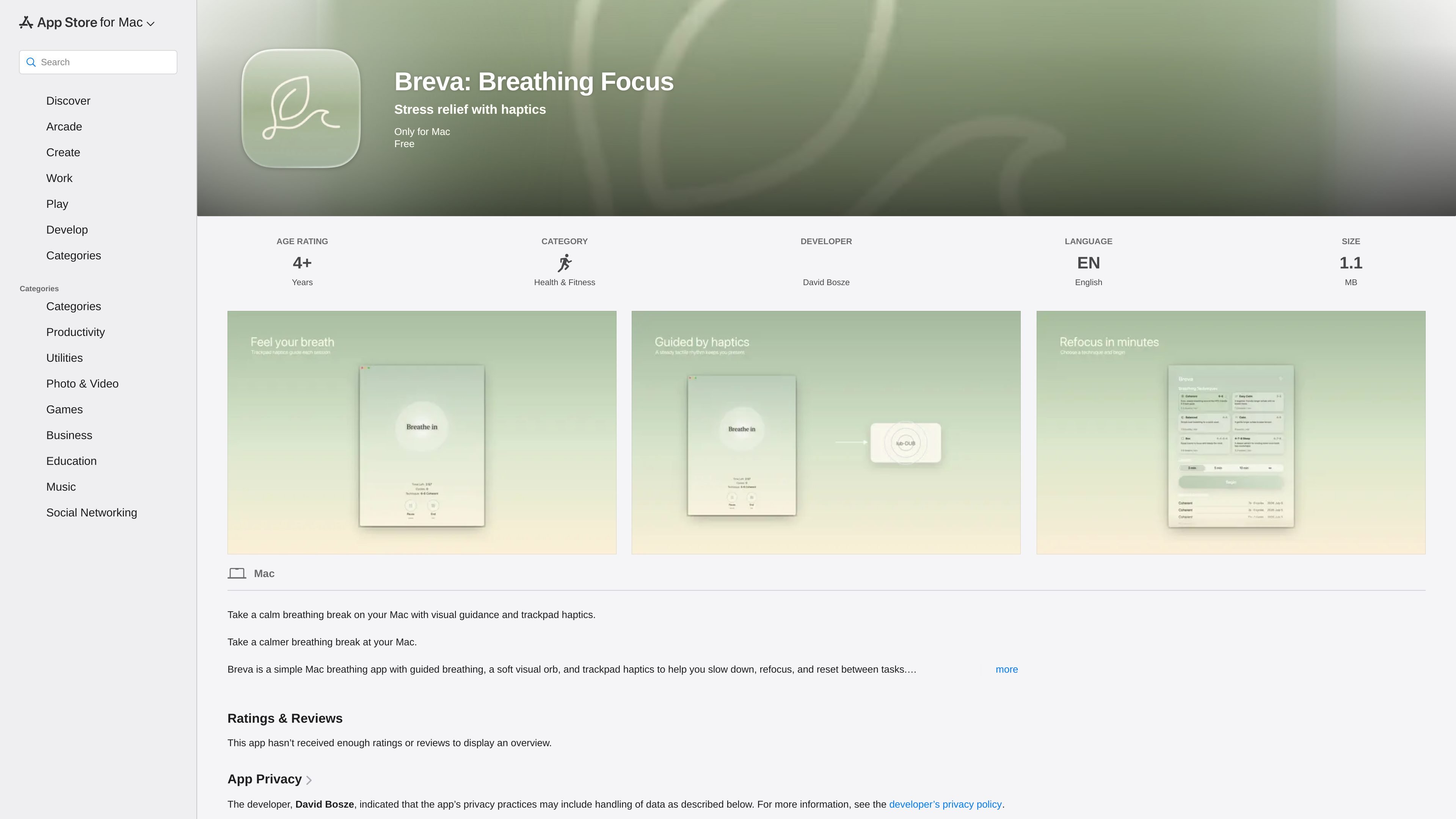 Breva: Breathing Focus
