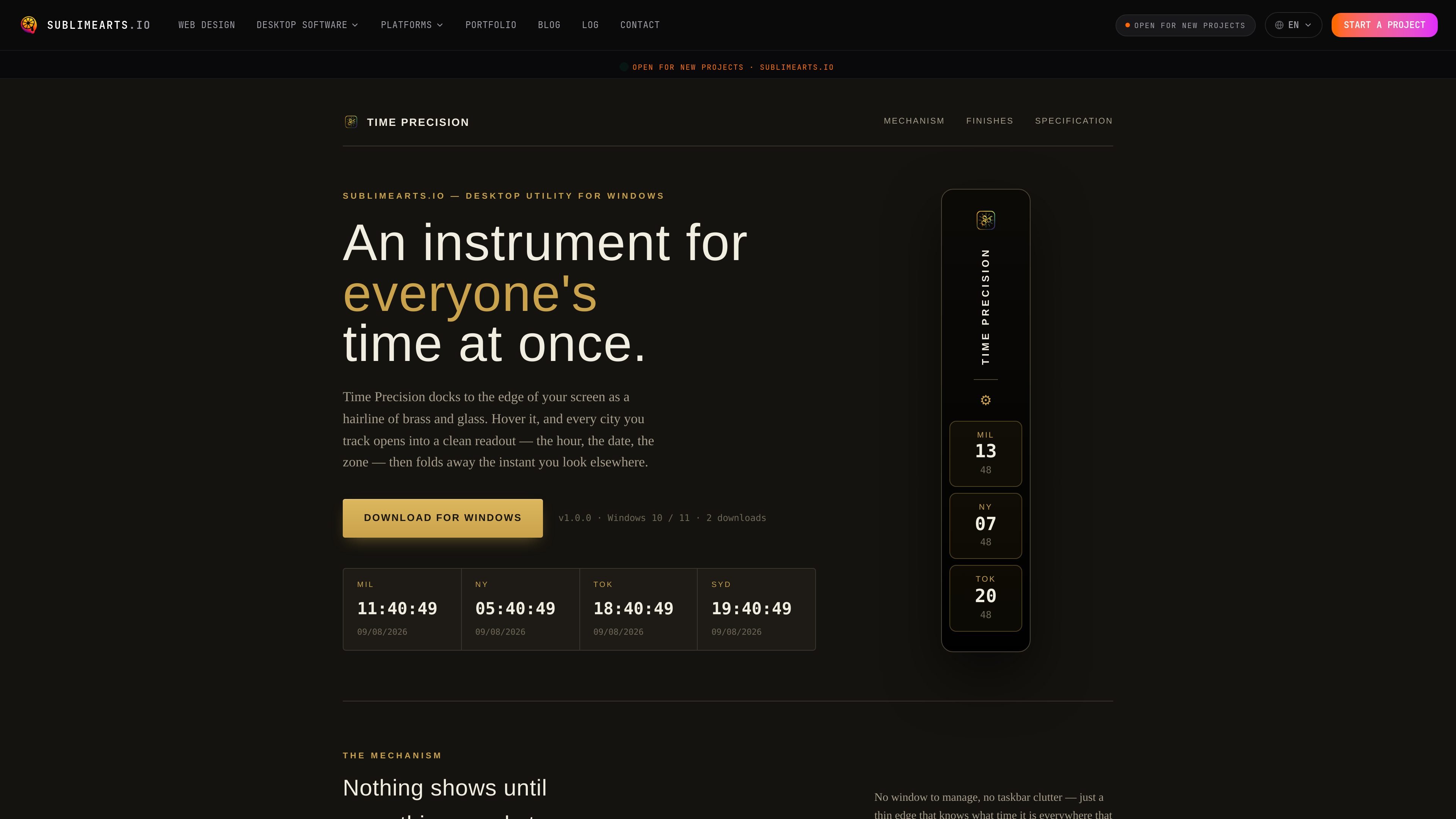 Time Precision
