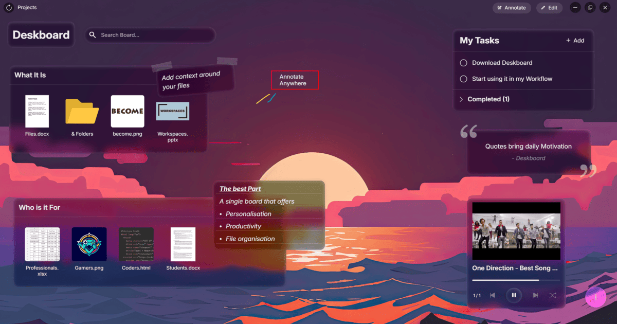 Deskboard