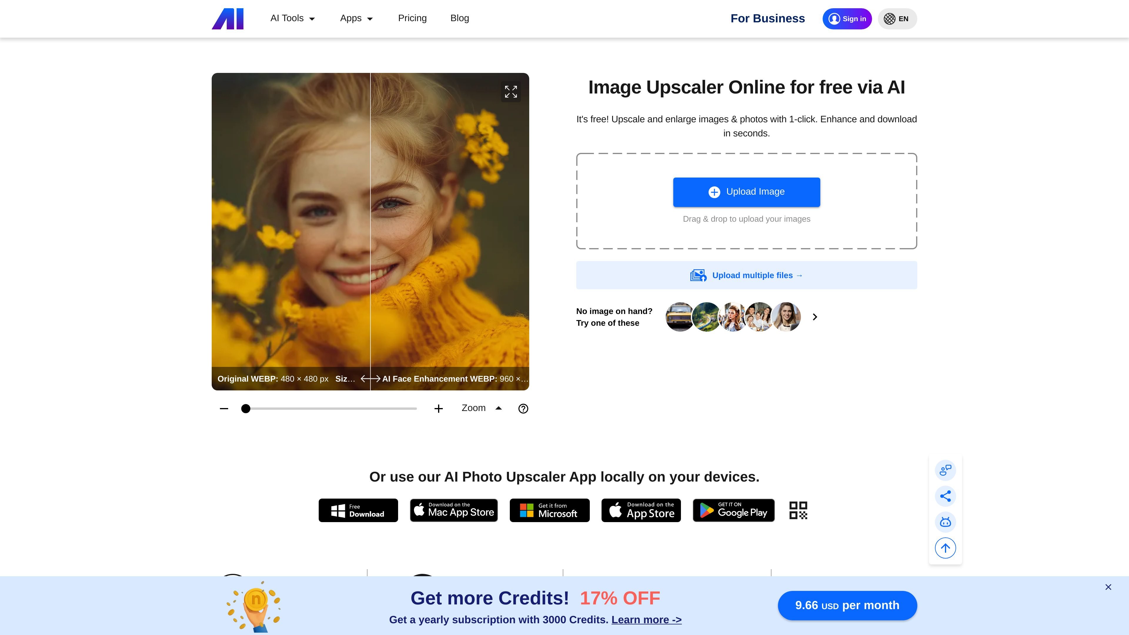 Nero AI Image Upscaler
