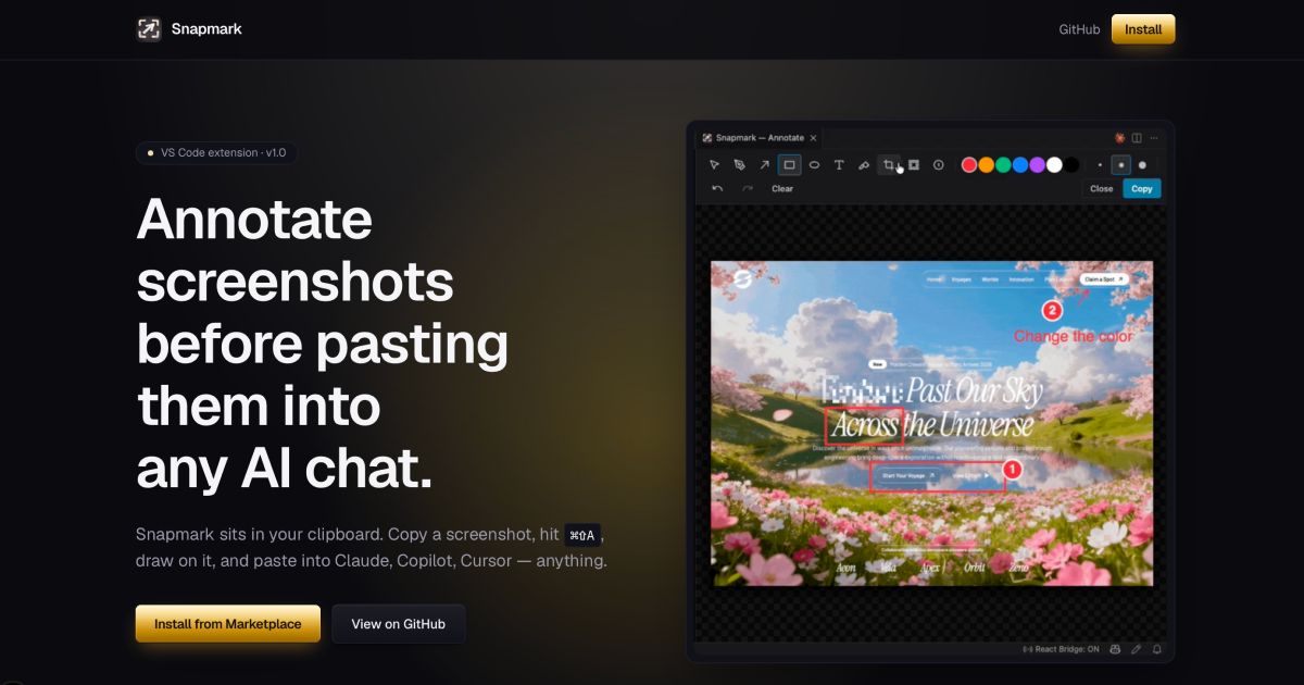 Snapmark for VS Code