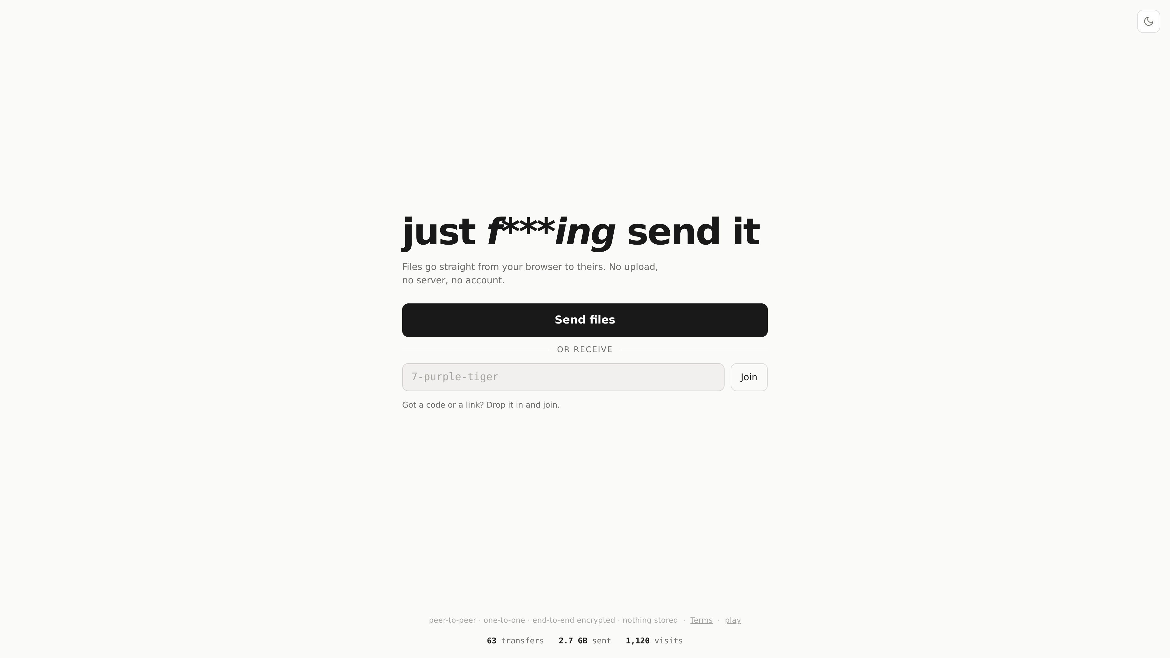 just f***ing send it