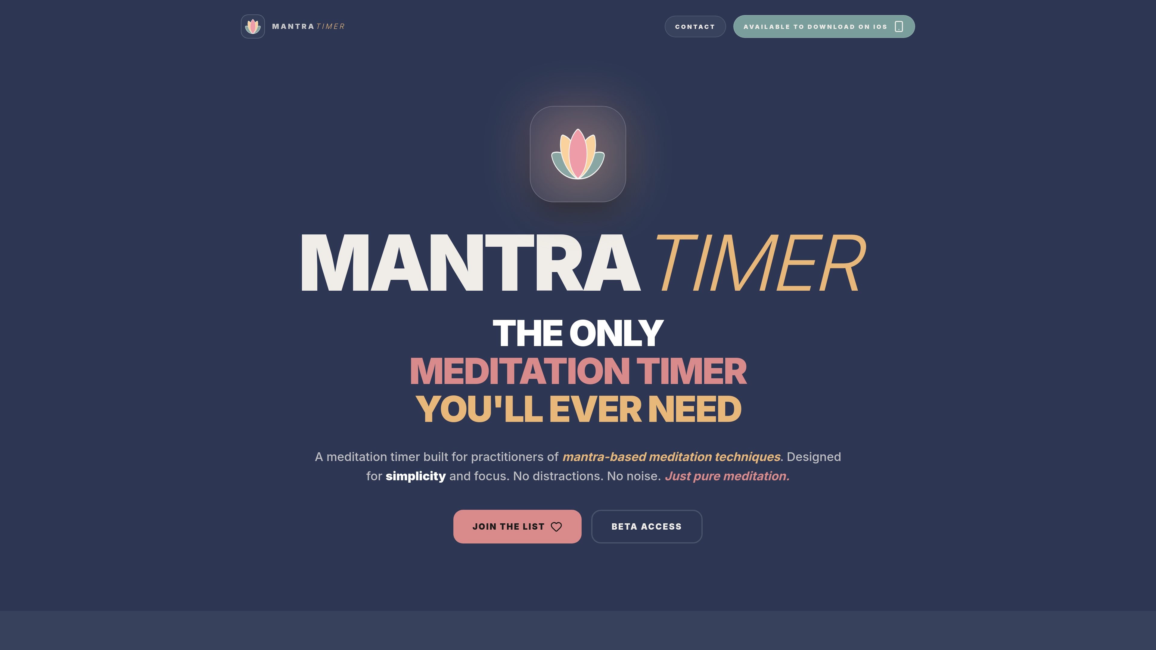 Mantra Timer