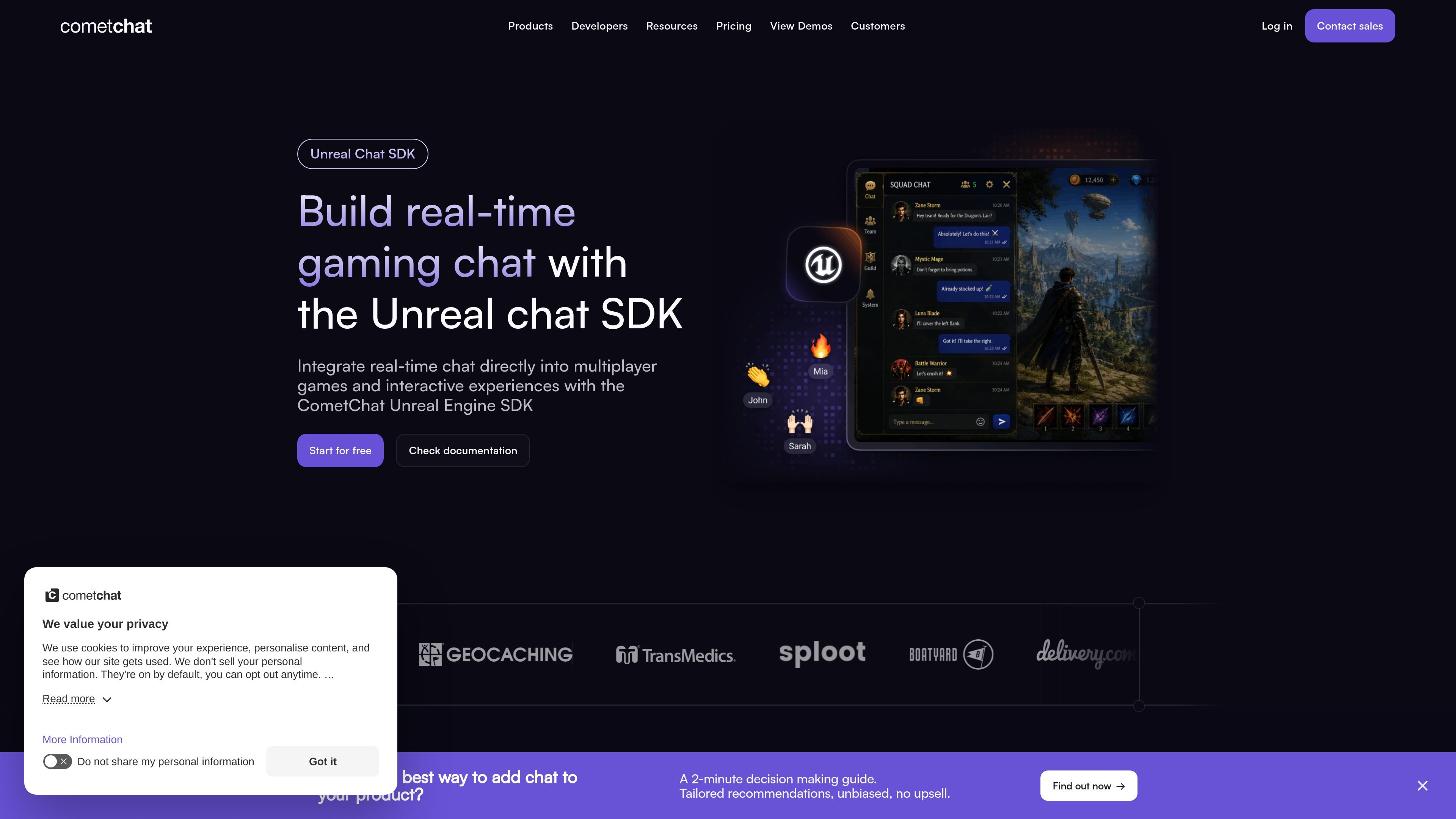 CometChat Unreal Chat SDK