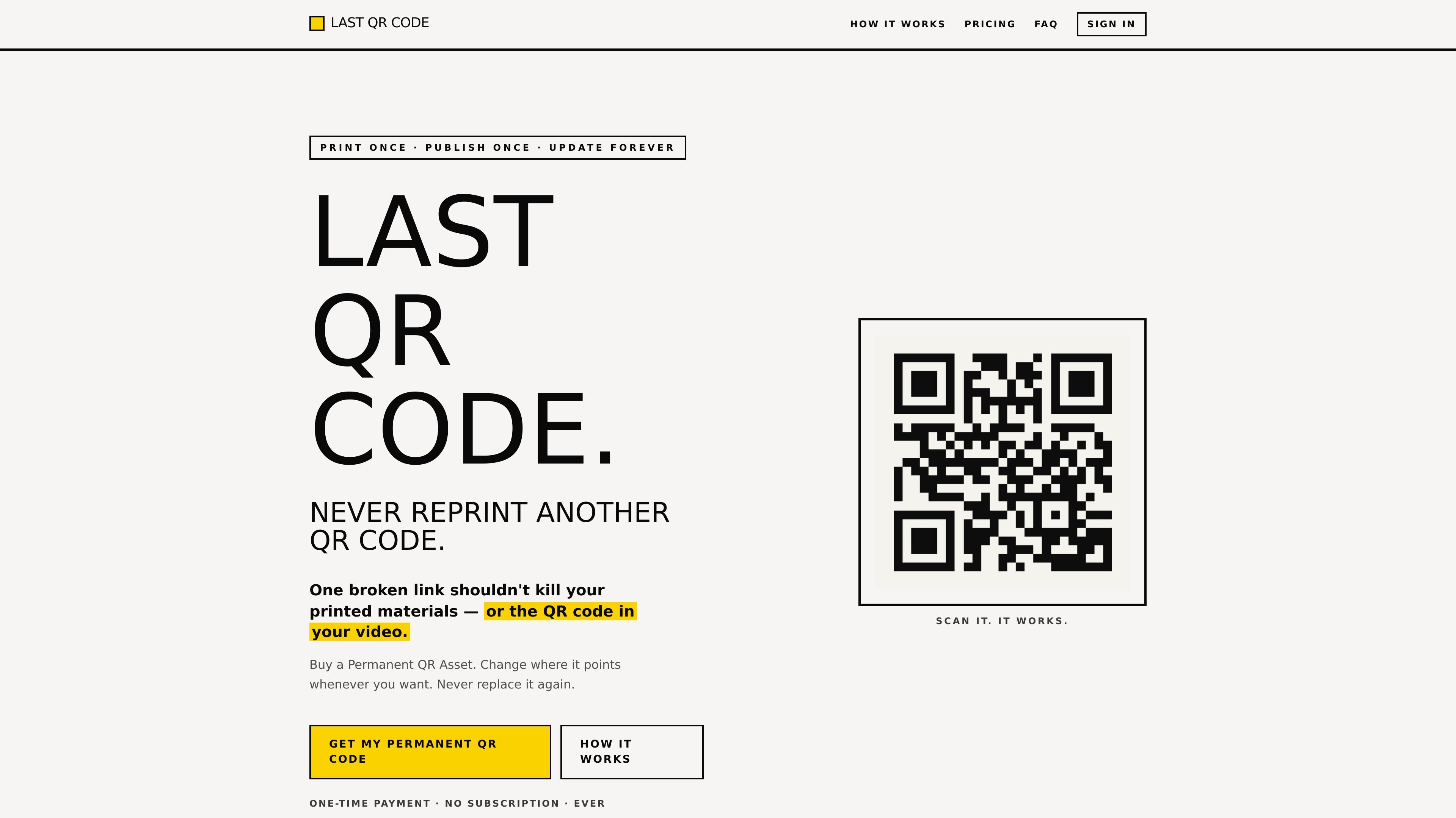 Last QR Code