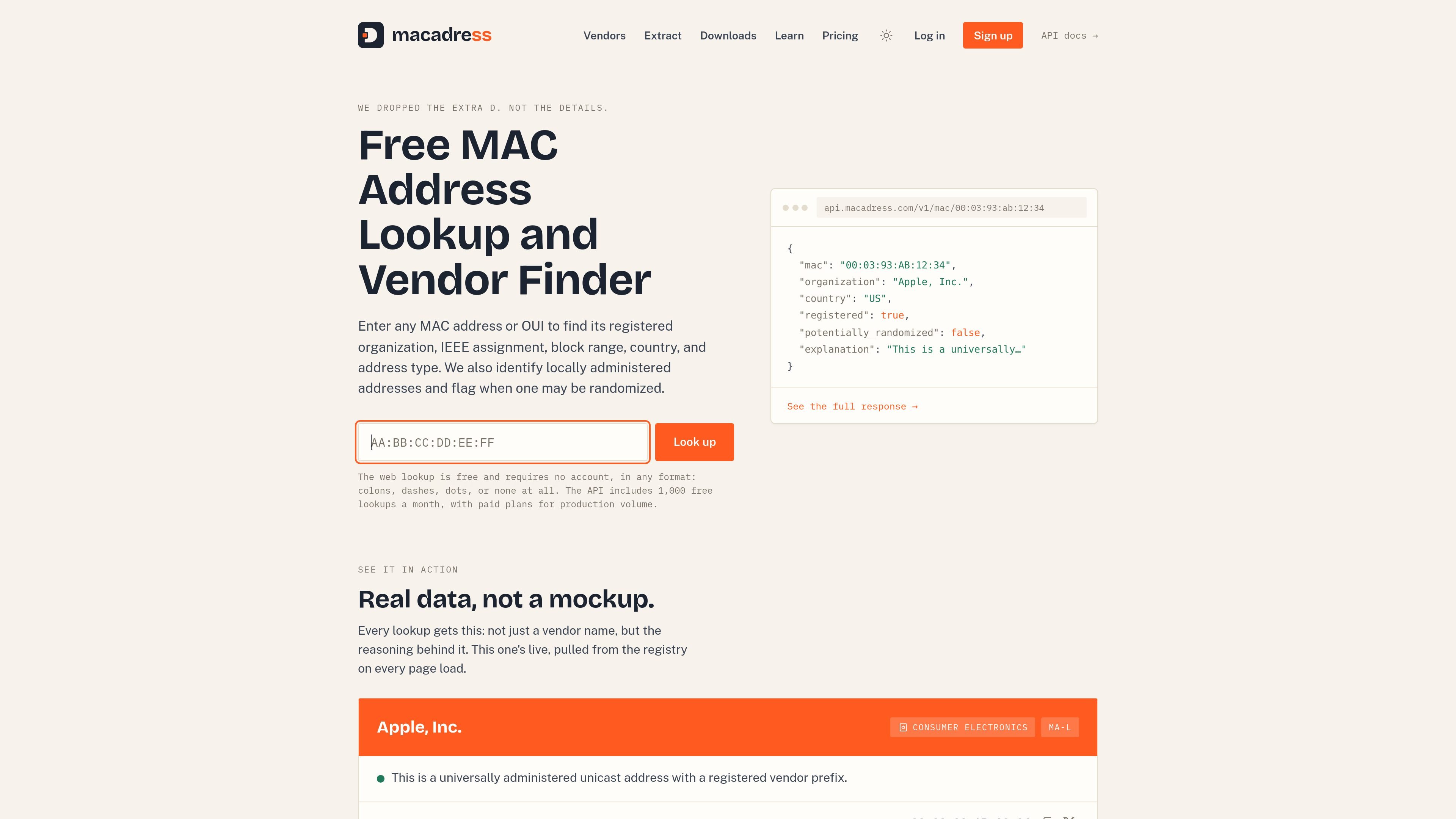 MAC Address Lookup