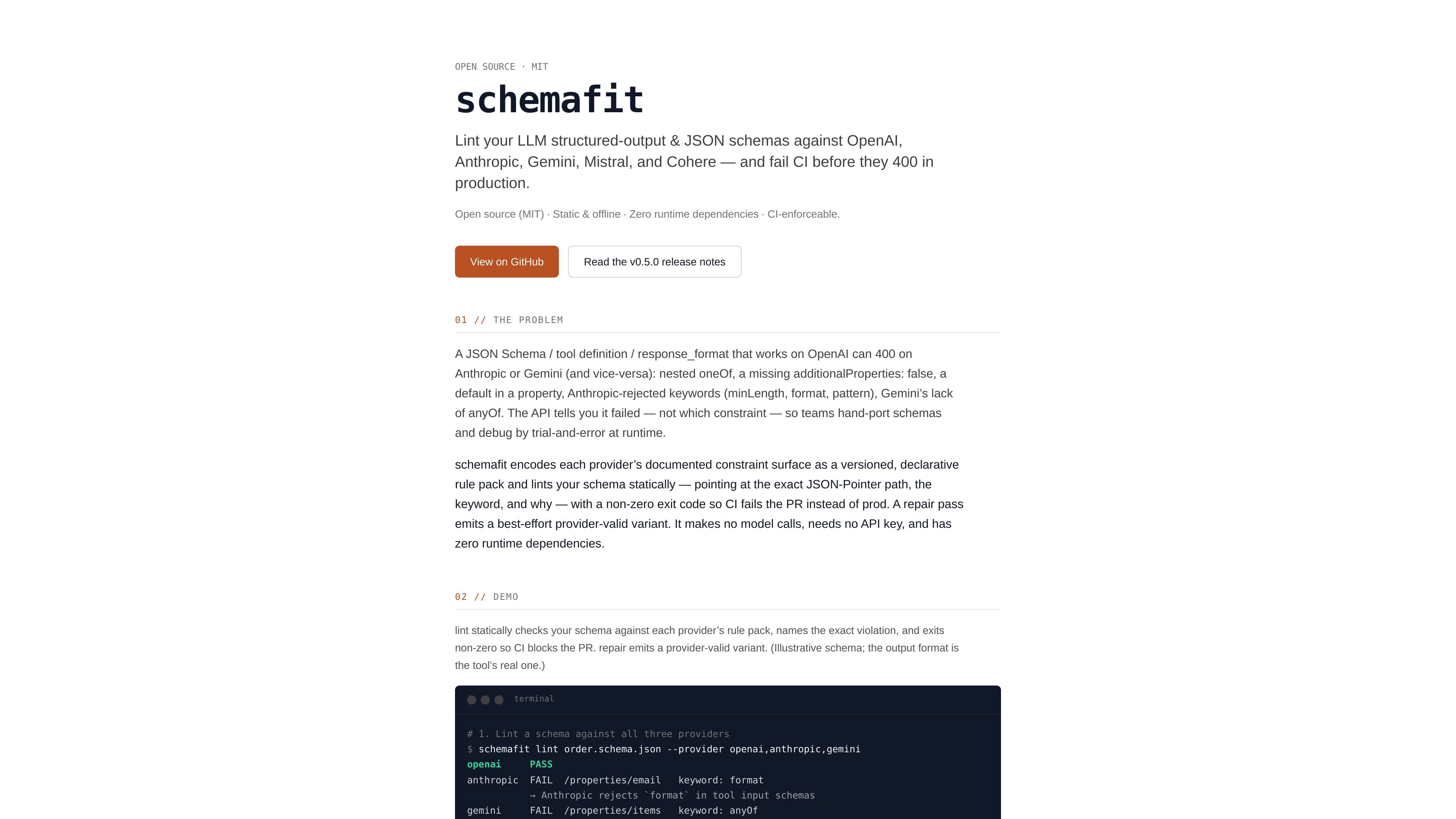 schemafit