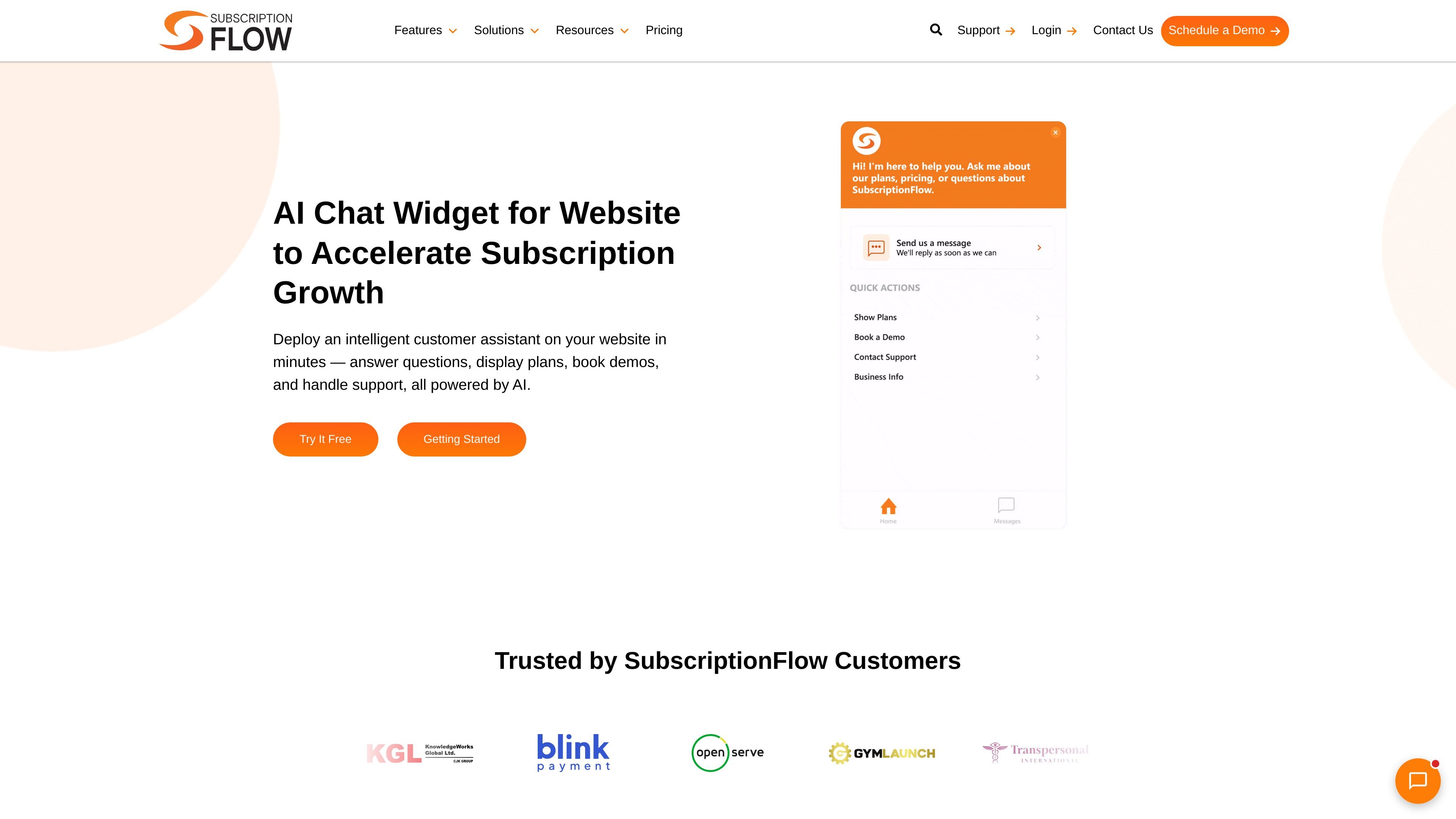 SubscriptionFlow IQ Chat
