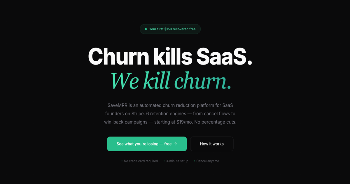 SaveMRR