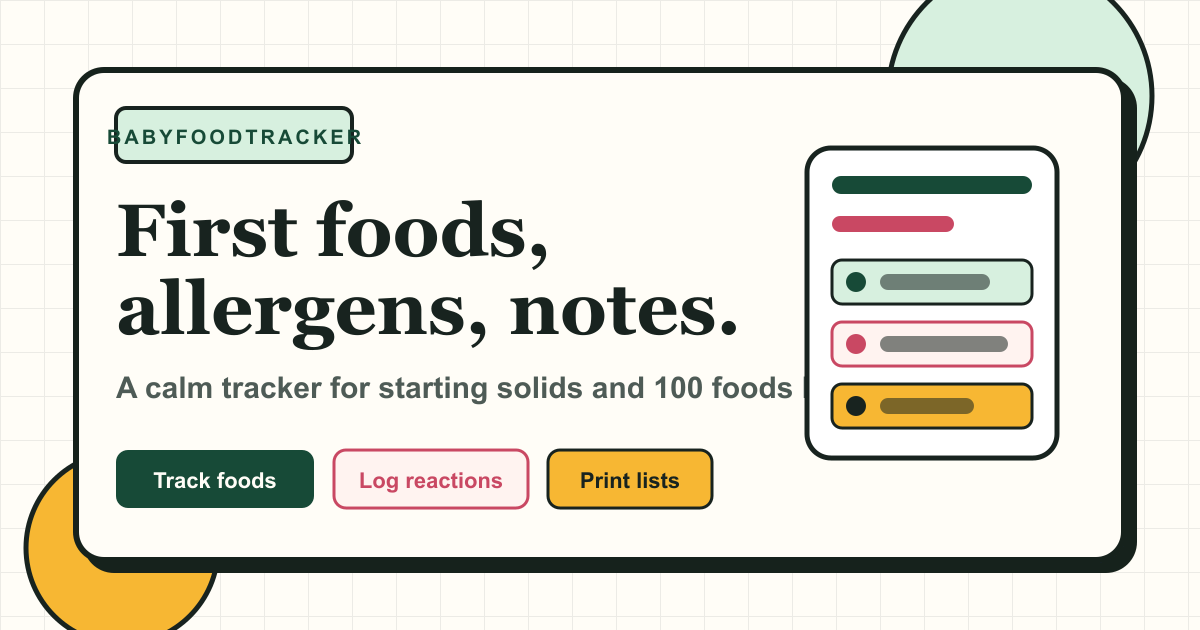 BabyFoodTracker
