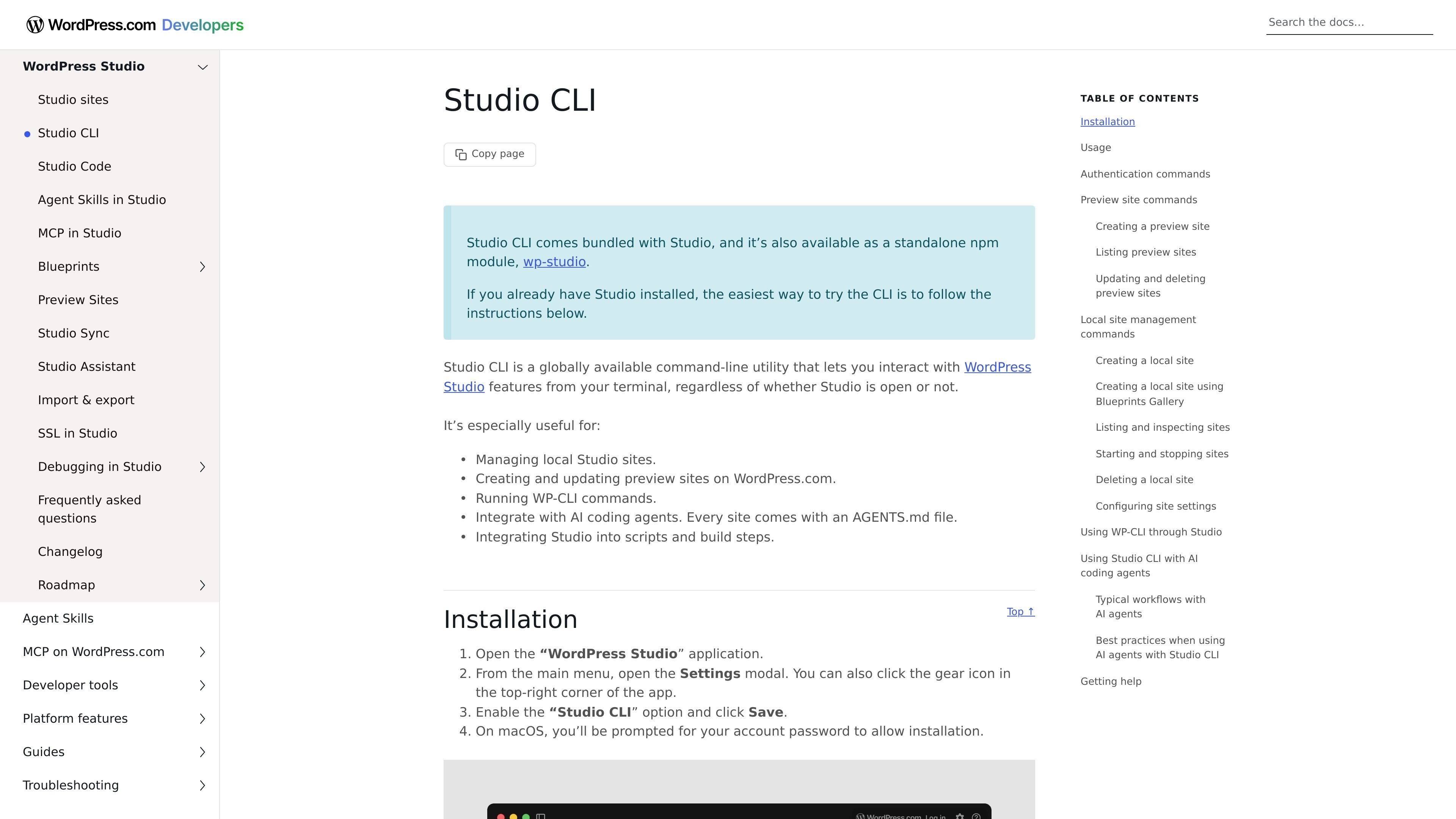 Studio CLI