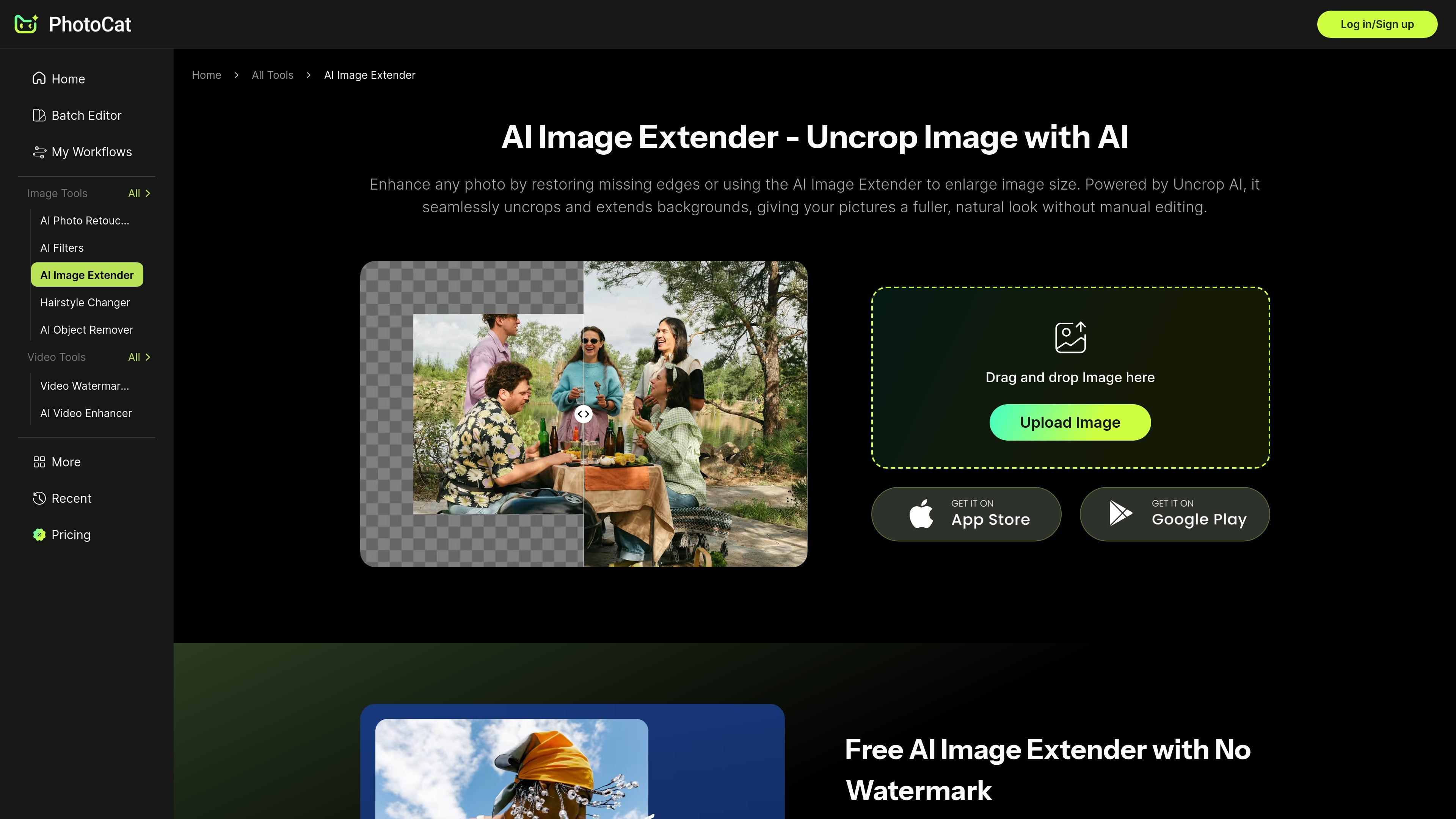 PhotoCat AI Image Extender
