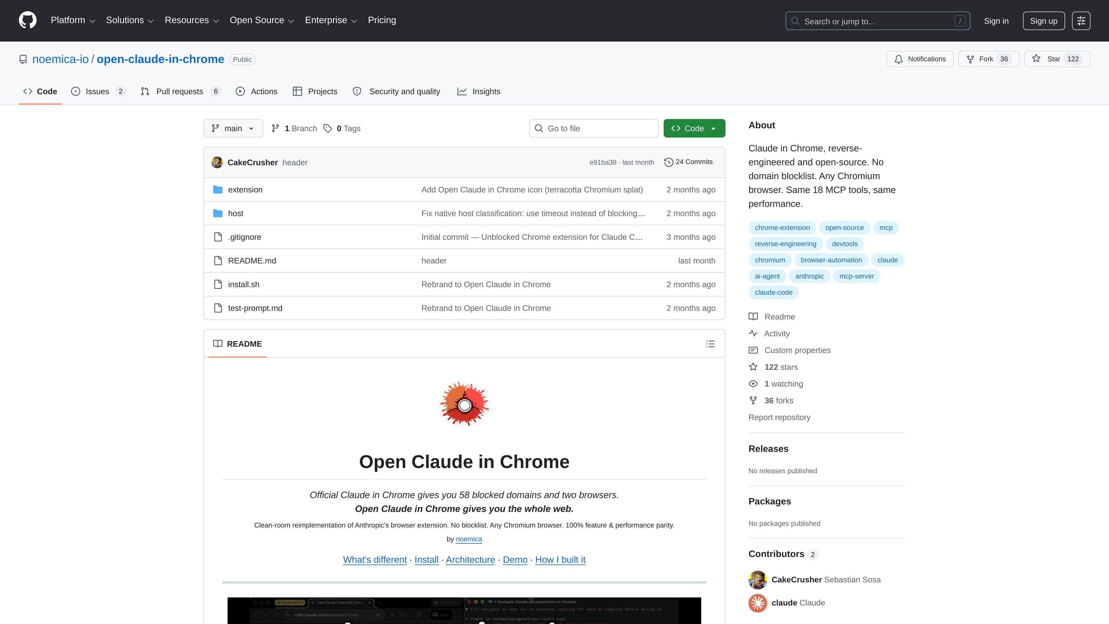 Open Claude in Chrome