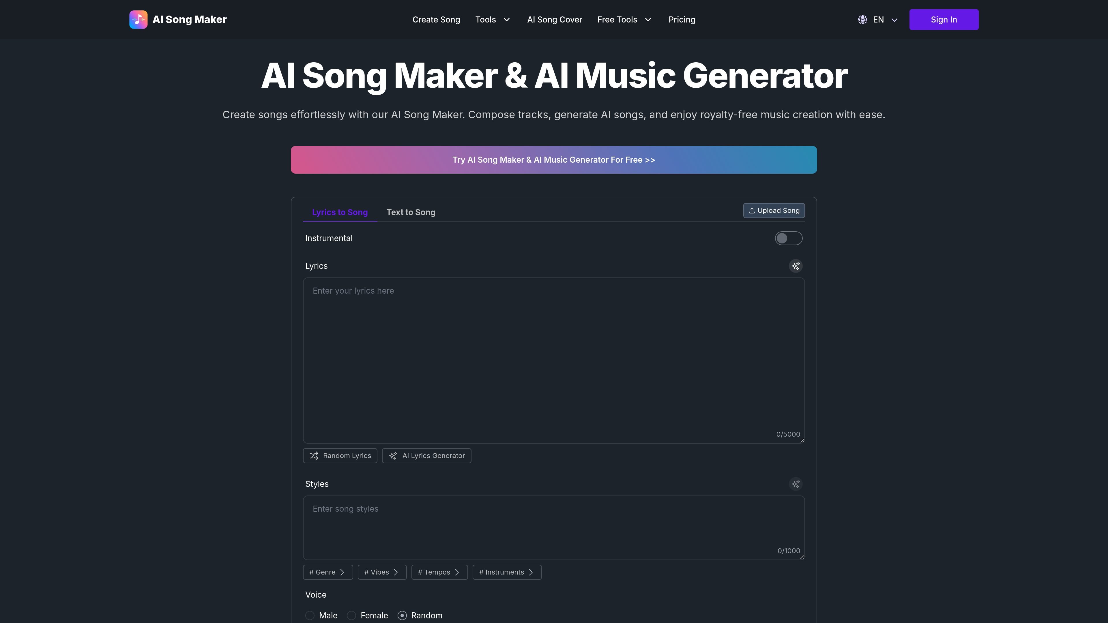 AI Song Maker
