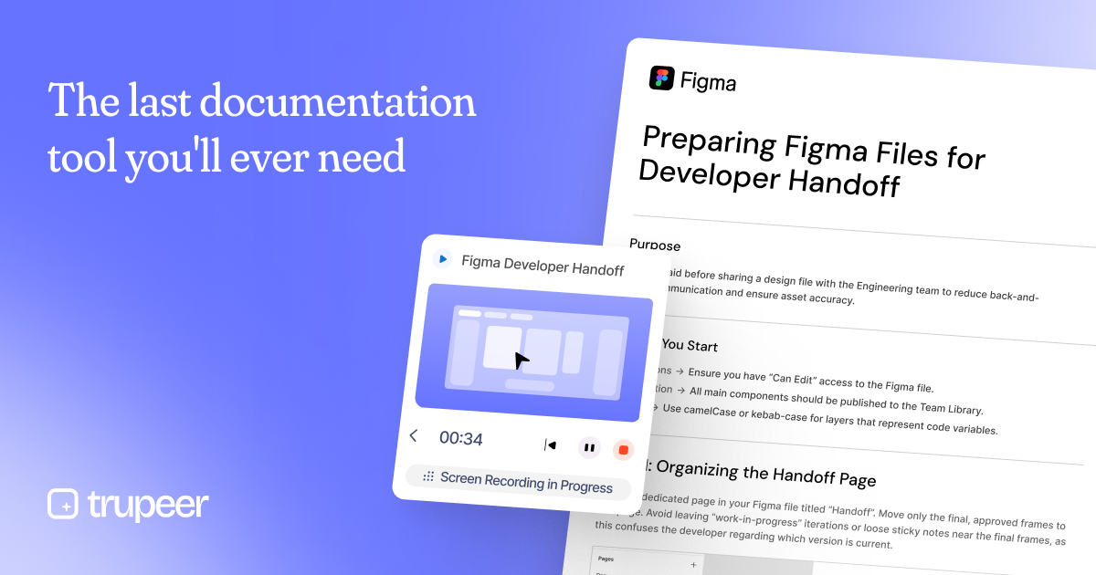 Trupeer Documentation Tool