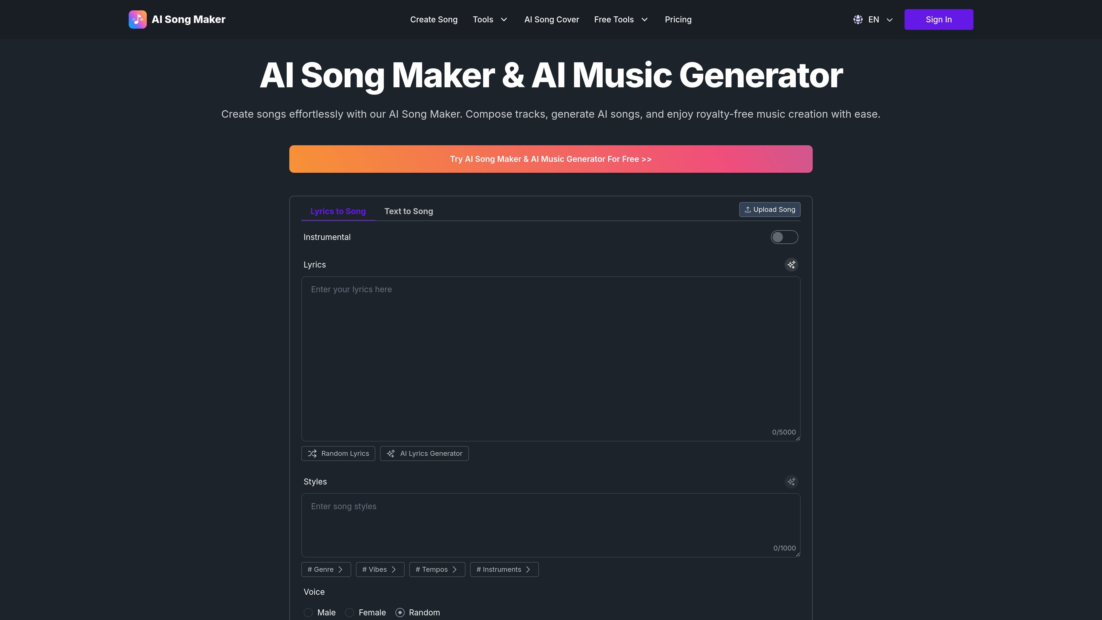 AI Song Maker