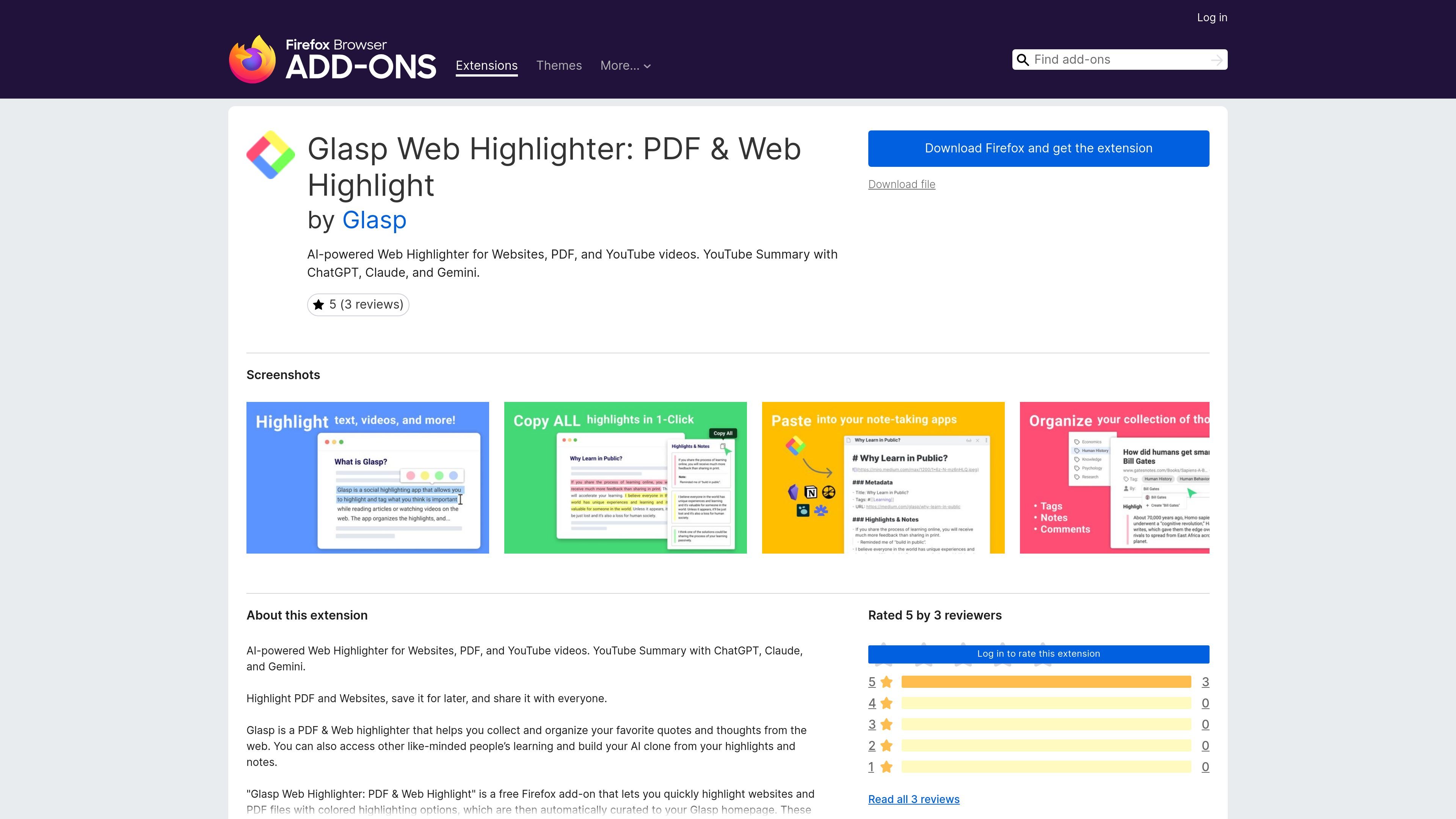 Glasp Web Highlighter