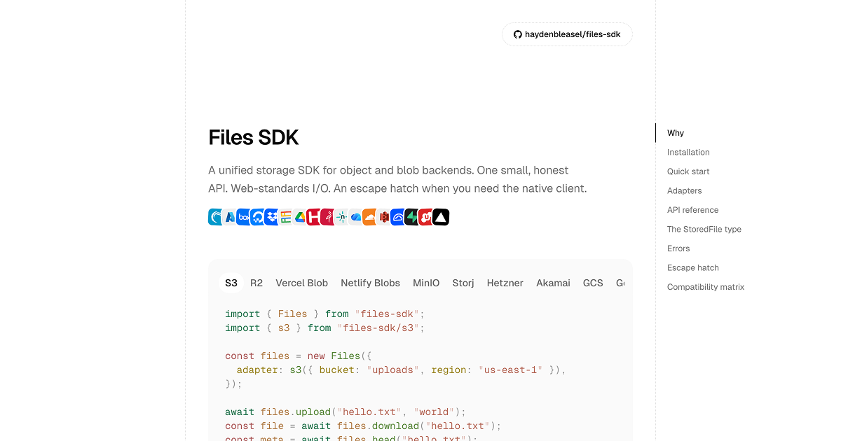 Files SDK
