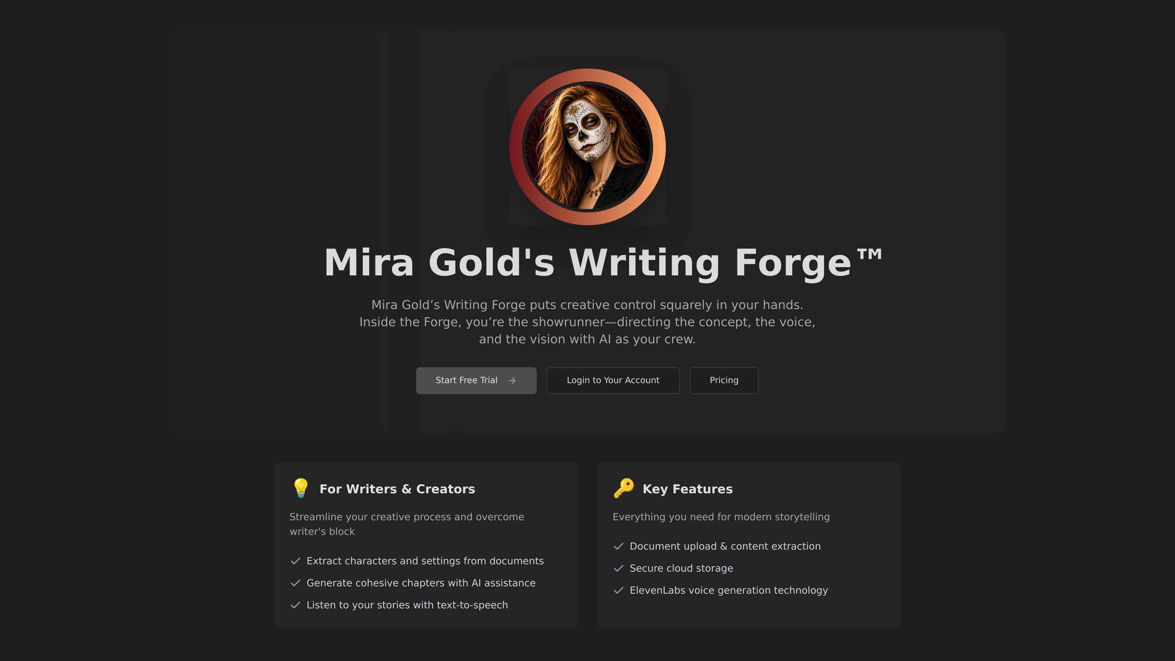 Mira Gold's Writing Forge™